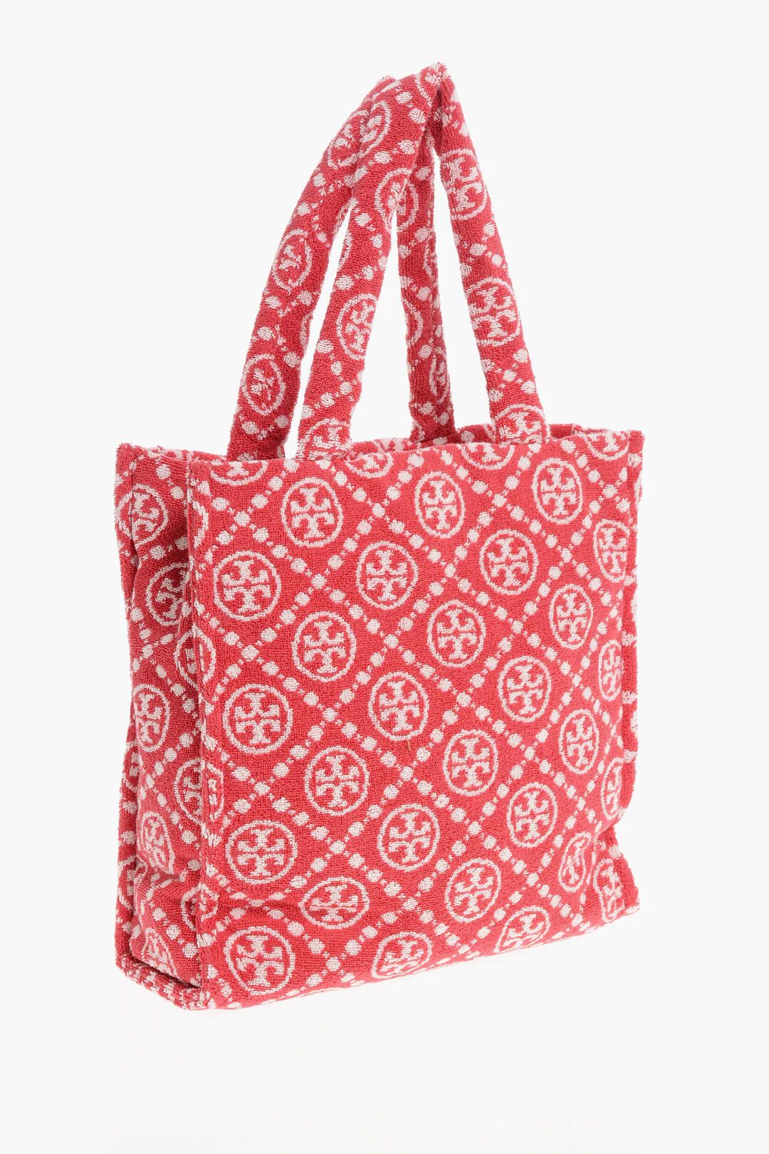 Tory Burch og1mm0426 Size: OS / Monogram Terry Tote Bag in Red Size ONE SIZE - 2 Thumbnail