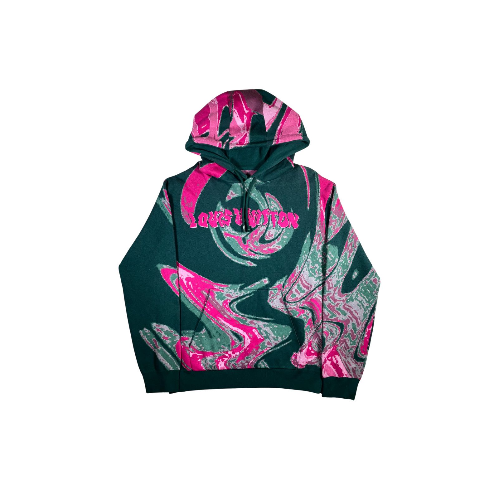 Louis Vuitton Louis Vuitton Graphic Green & Pink Hoodie Size US M / EU 48-50 / 2 - 1 Thumbnail