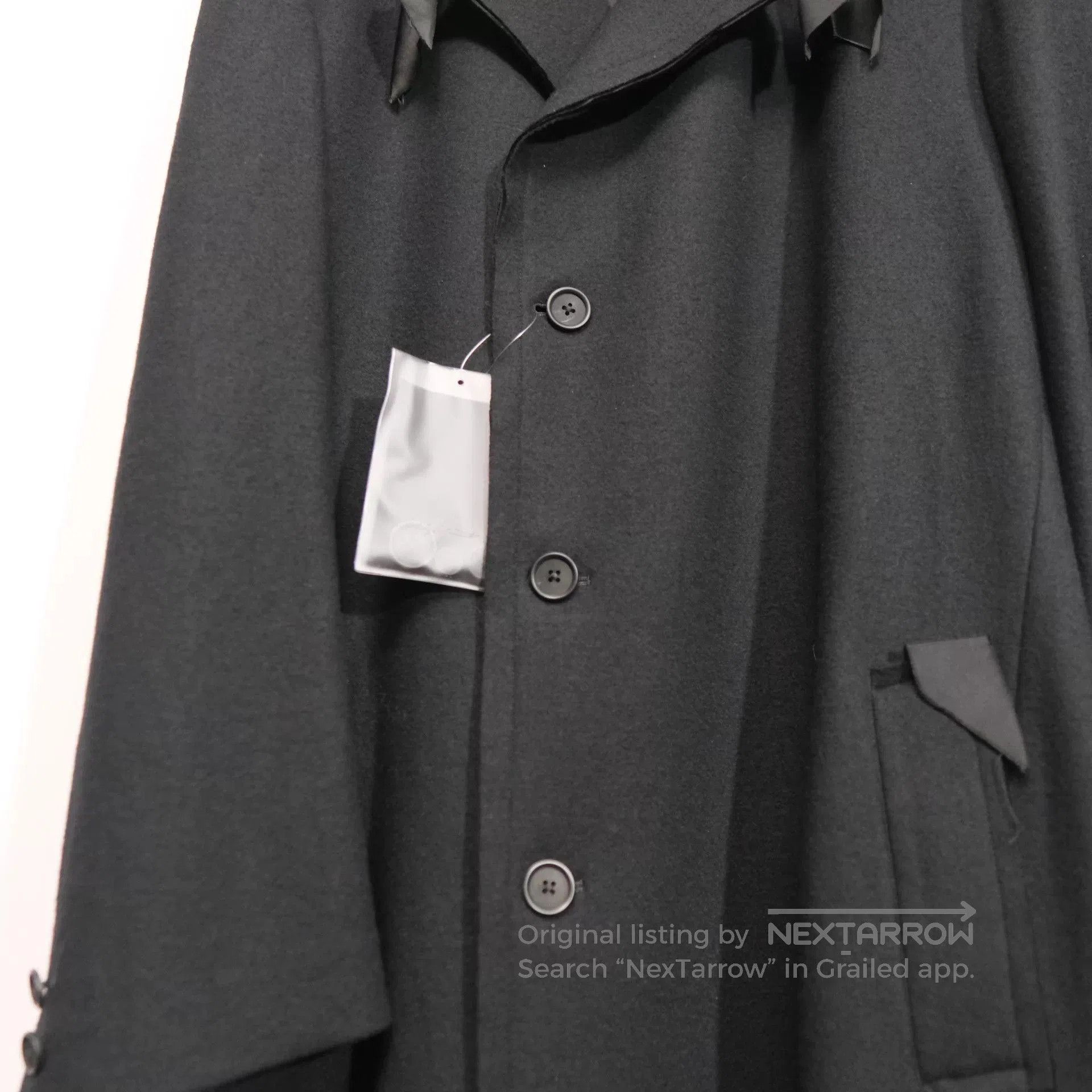 Yohji Yamamoto Unique Black Yohji Yamamoto Coat. Size L / US 10 / IT 46 - 5 Thumbnail