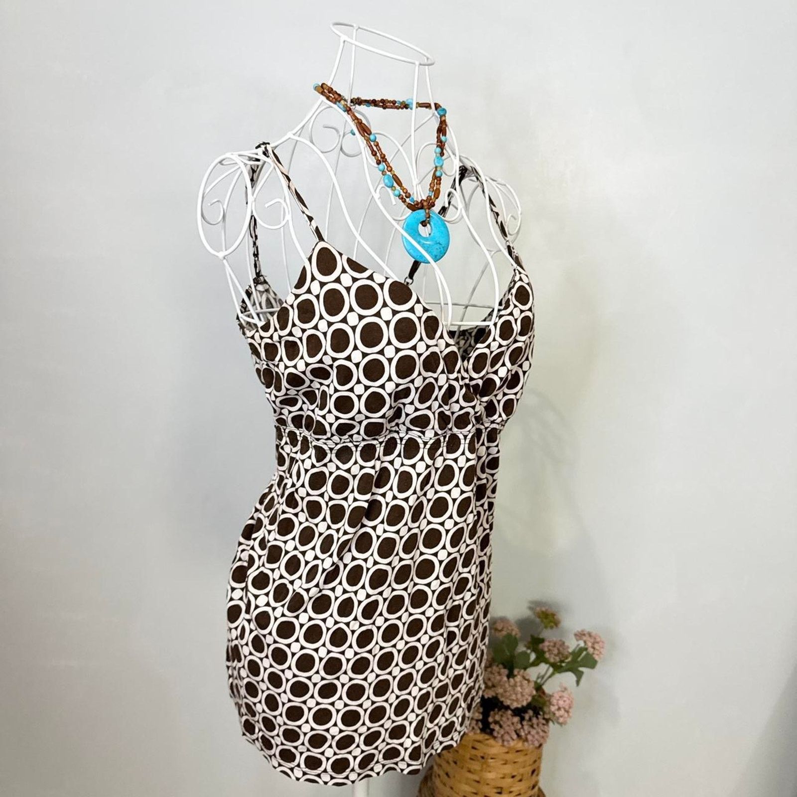 Ann Taylor Vintage y2k brown babydoll slip top Size M / US 6-8 / IT 42-44 - 3 Thumbnail