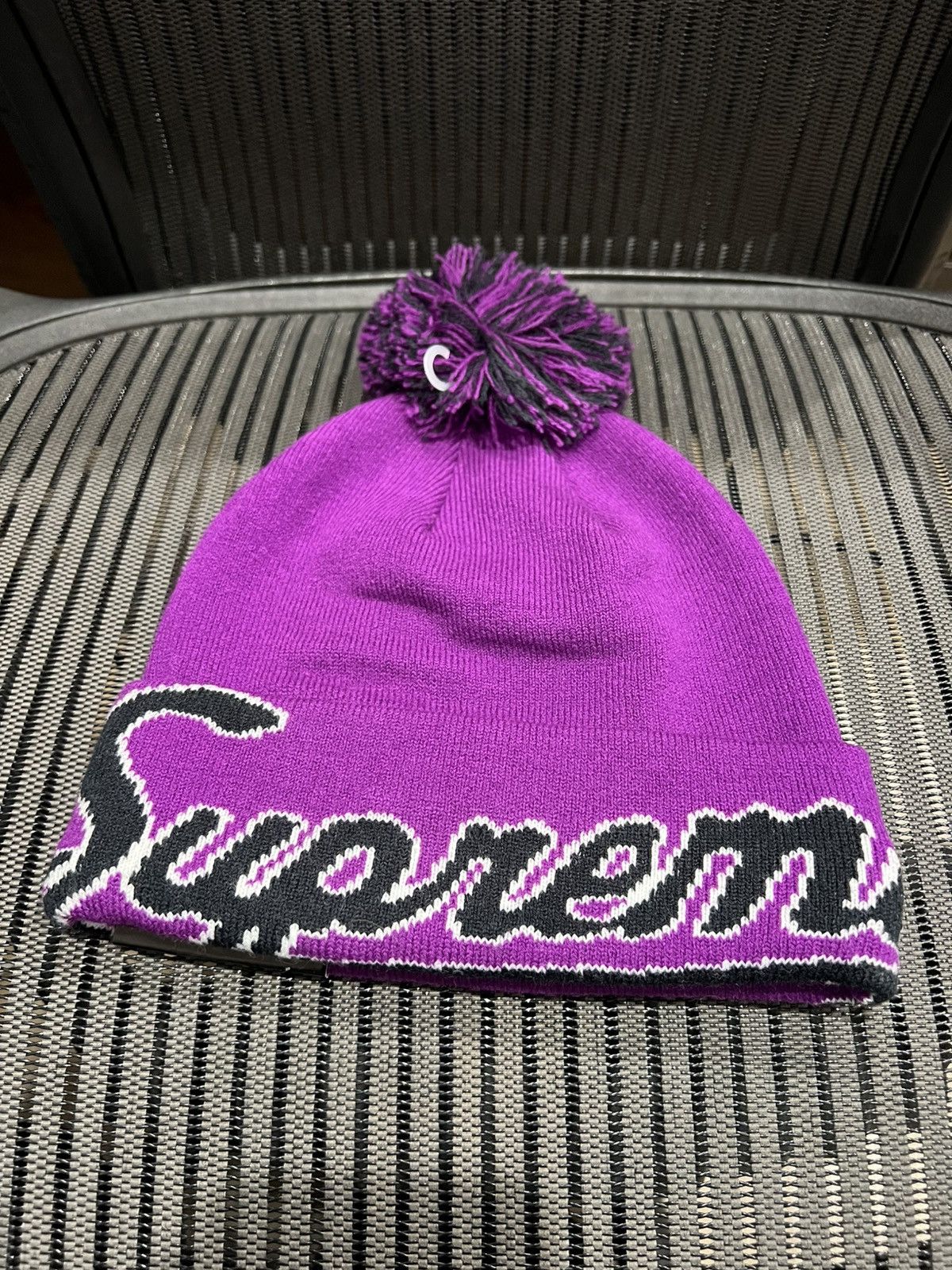 New Era × Supreme Supreme New Era Script Beanie | Grailed