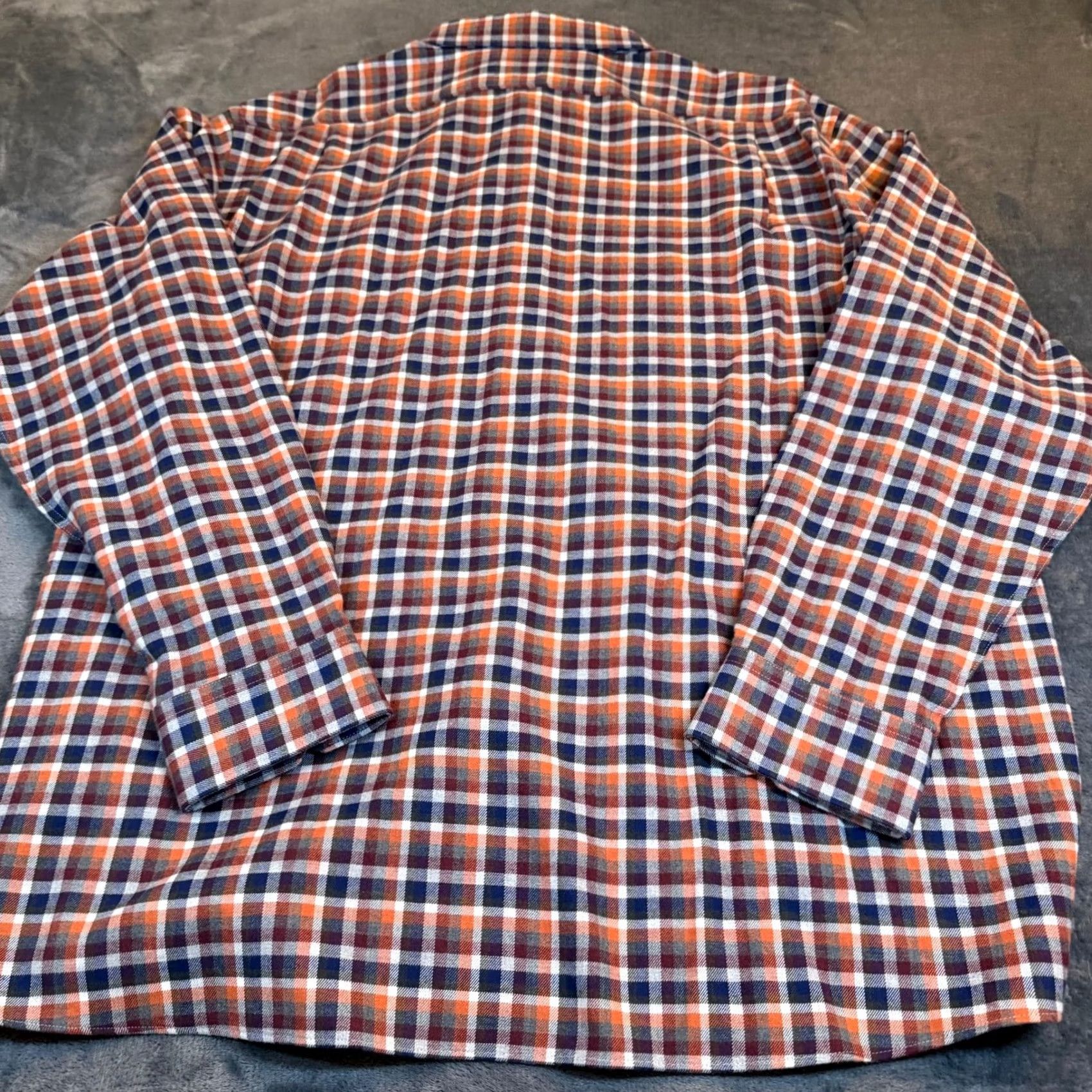 Hart Schaffner Marx Hart Schaffner Marx Canclini Italian Plaid Button Up Shirt Orange XXL Mens NWT Size US XXL / EU 58 / 5 - 4 Thumbnail