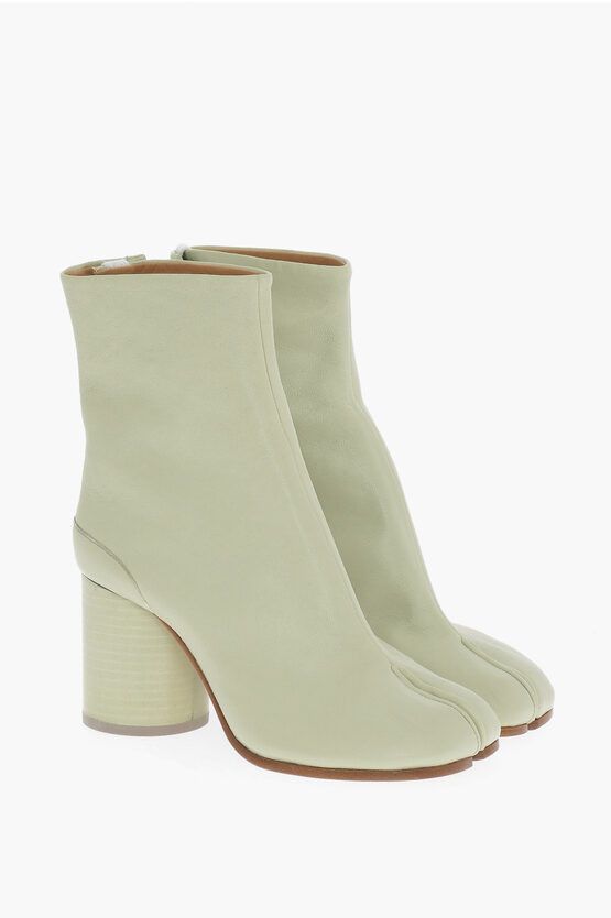 MM22 Leather Tabi Ankle Boots