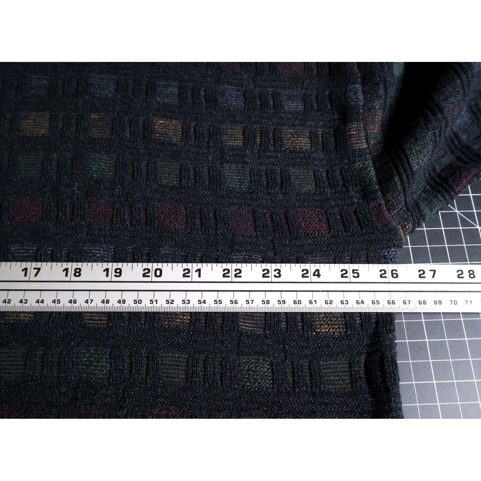 Pronto Uomo VINTAGE Pronto Uomo Sweater Mens 2XL Dark Gray Textured Check Knit VTG Dad Style Pullover Crew Neck Knit 90s Regular Mens Size US XXL / EU 58 / 5 - 5 Thumbnail