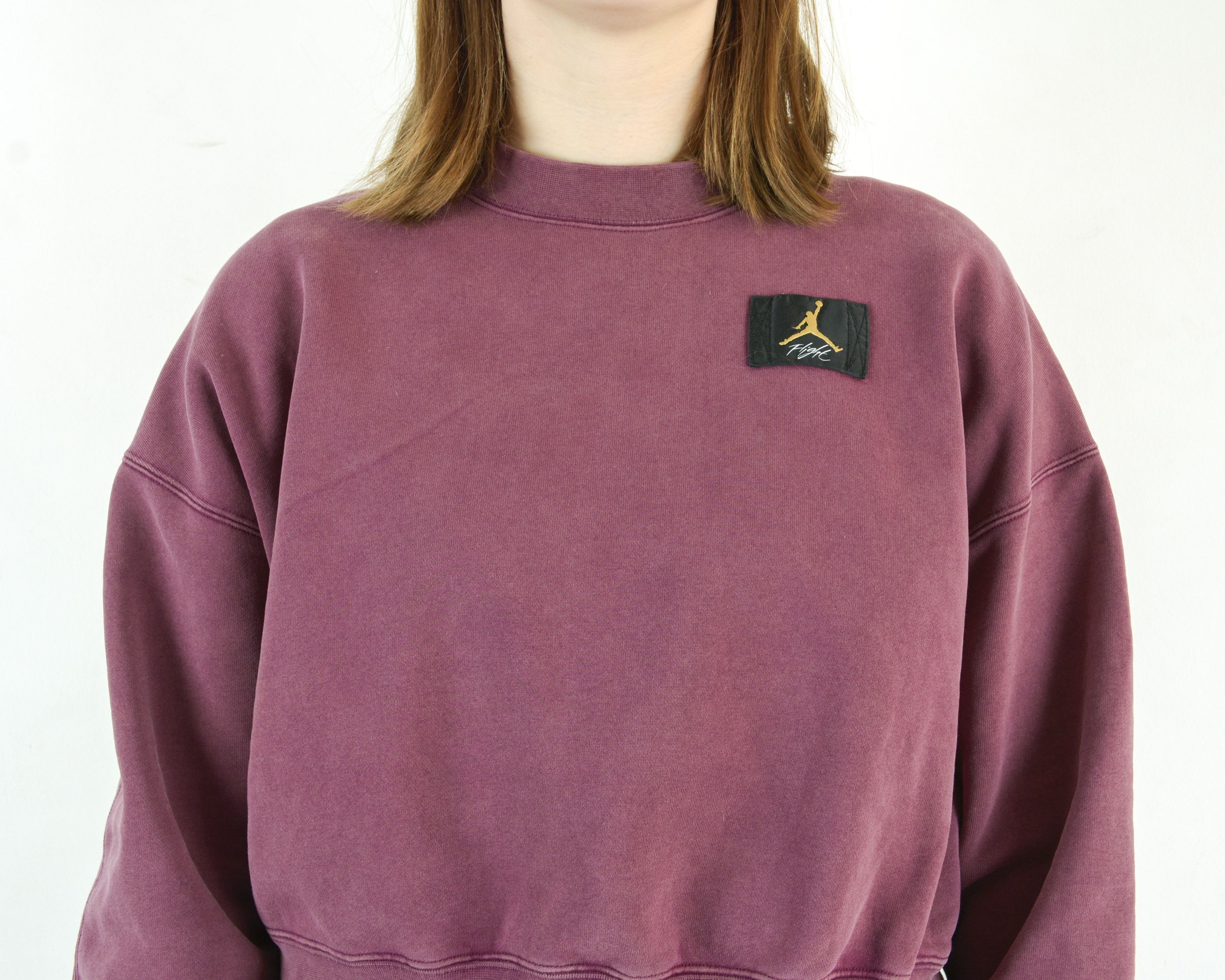 Jordan Brand × Nike × Vintage Air Jordan Loose Jumper Cropped Sweatshirt Sweater Pullover Size M / US 6-8 / IT 42-44 - 5 Thumbnail