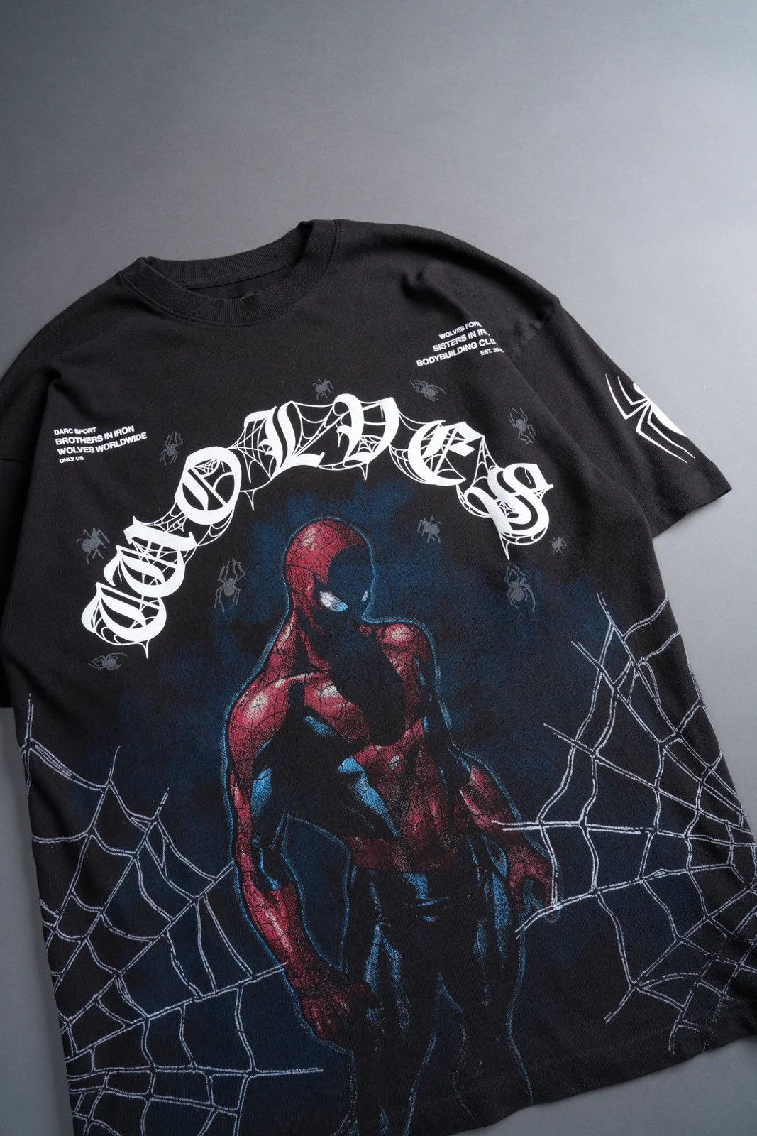 Darc Sport SPIDER-MAN ENERGY "PREMIUM" OVERSIZED TEE IN BLACK Size US L / EU 52-54 / 3 - 3 Thumbnail