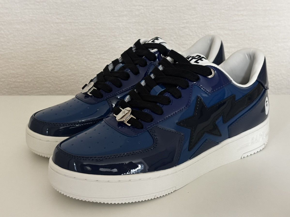 Bape Authentic ape bape bape sta Icon US 8 navy blue new Size US 8 / EU 41 - 2 Thumbnail