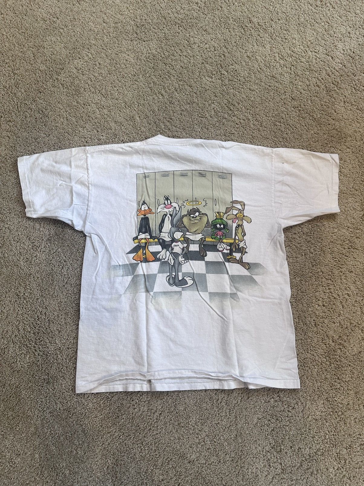 Vintage × Warner Bros 1993 Looney Tunes Football Shirt Size US XL / EU 56 / 4 - 3 Thumbnail