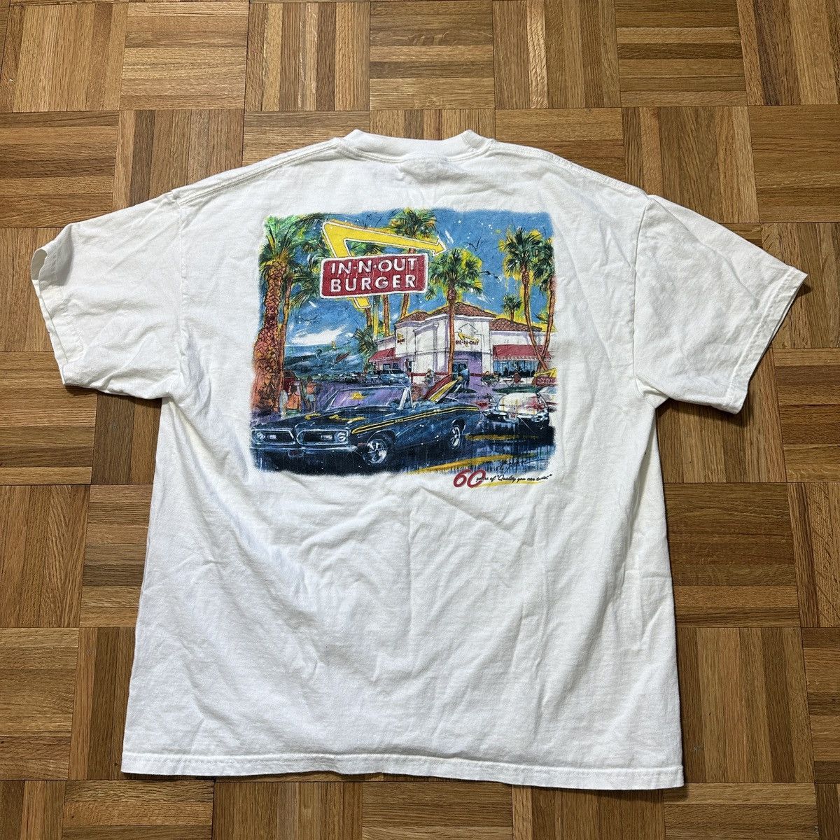 Hanes In N Out Burger tee Size US XL / EU 56 / 4 - 1 Thumbnail
