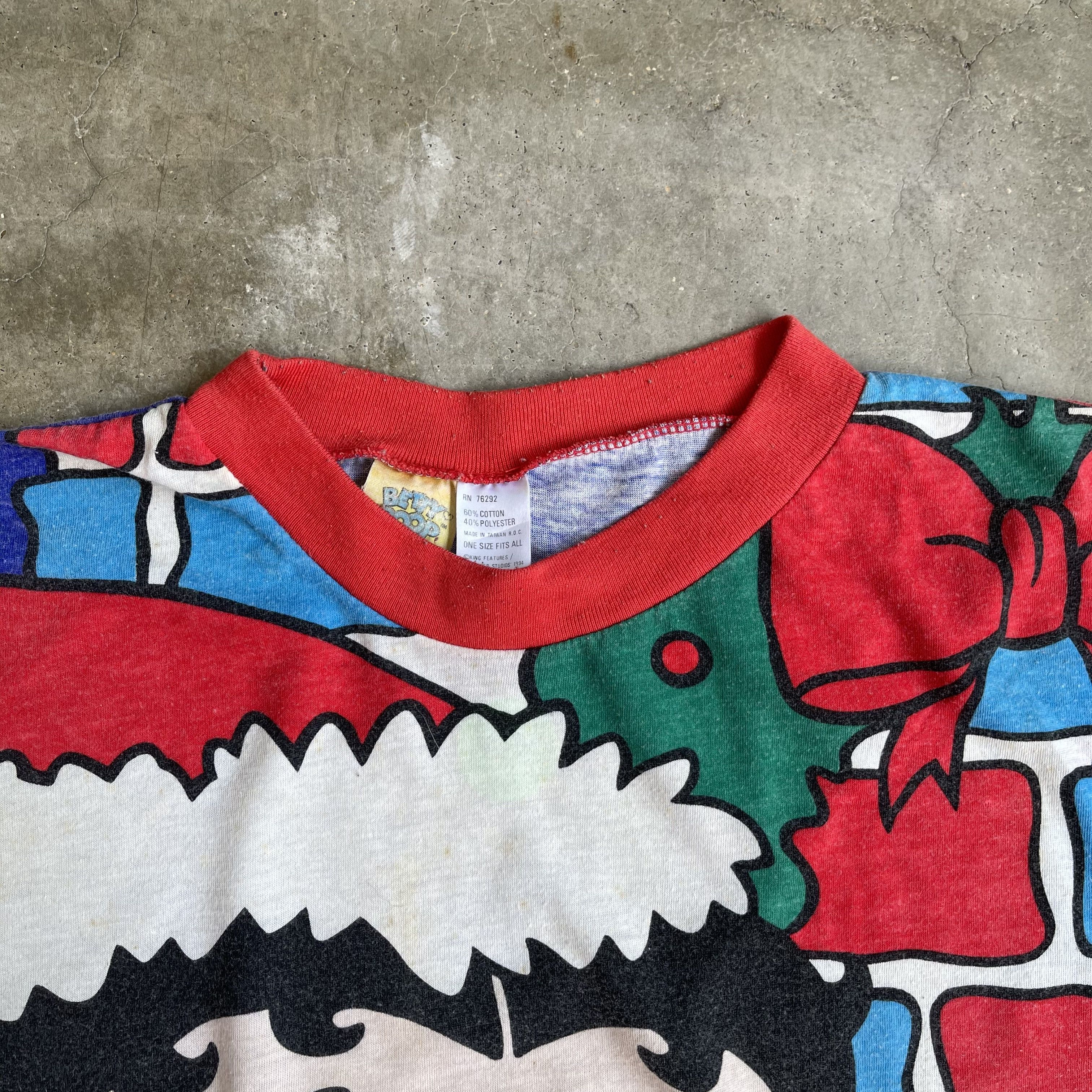 Vintage Vintage Betty Boop Chrismas All Over Print T-shirt Size US XL / EU 56 / 4 - 4 Thumbnail