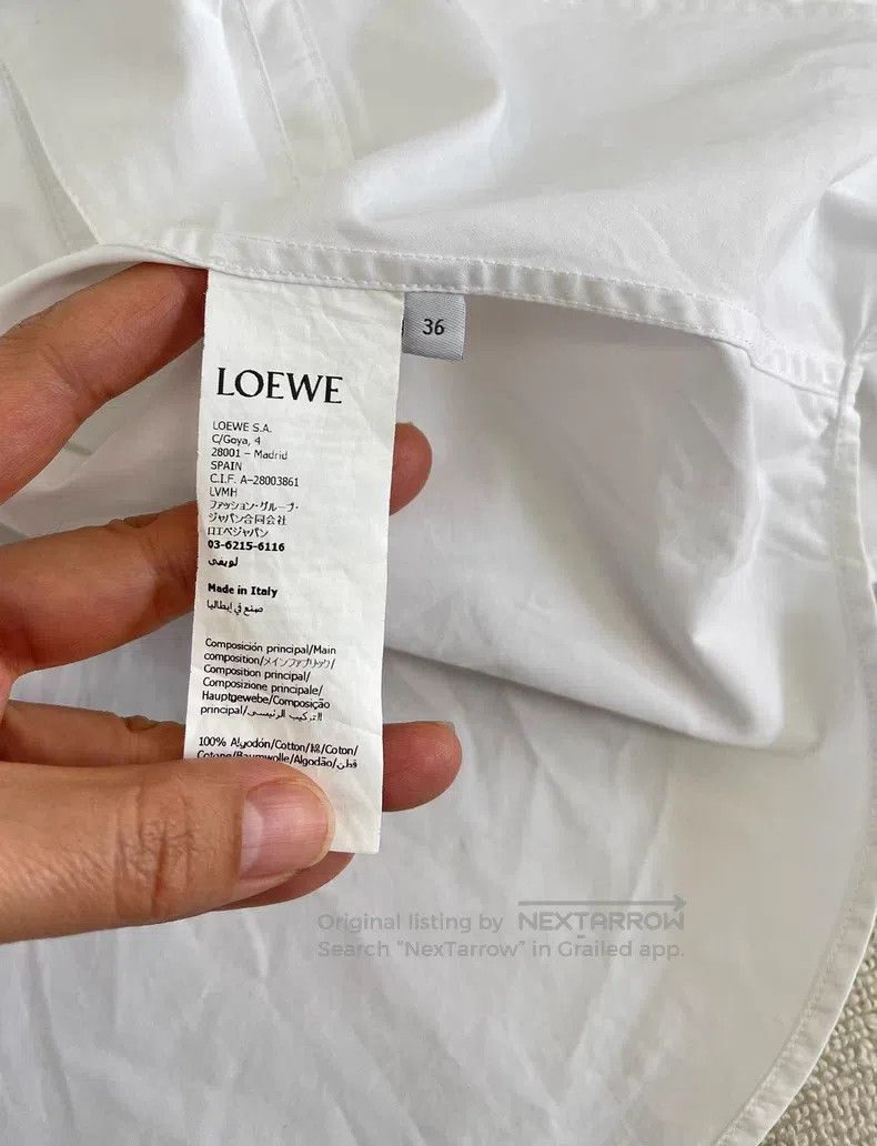 Loewe Loewe SS25 Women's Fashion Show Series Solid Color V-neck Size XS / US 0-2 / IT 36-38 - 3 Thumbnail