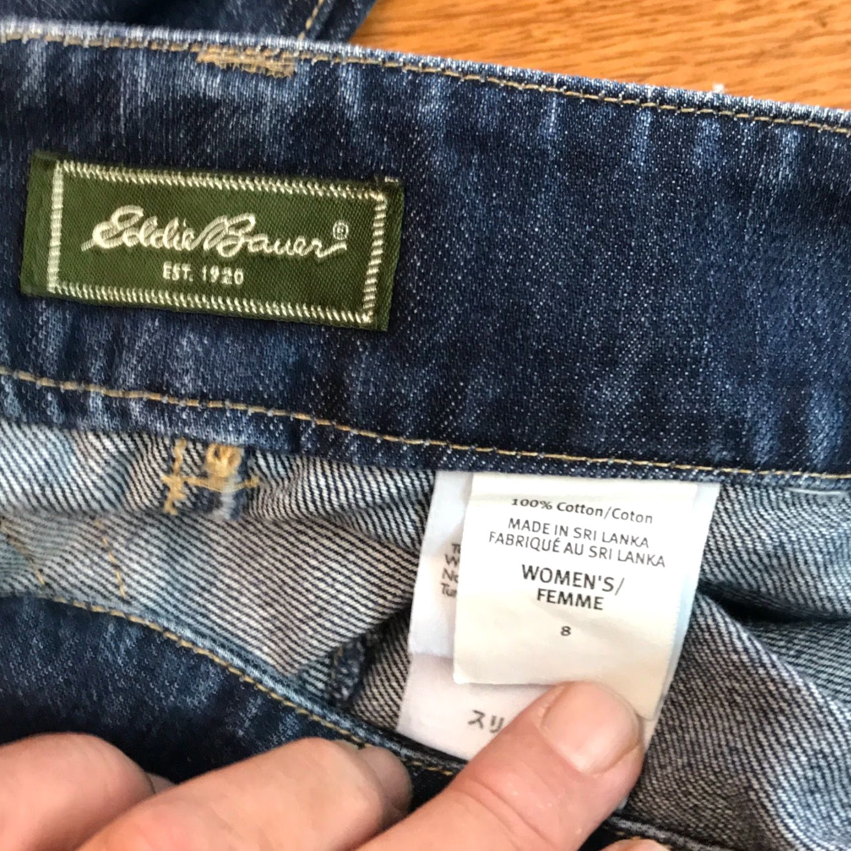 Eddie Bauer Eddie Bauer Jeans Women Regular Size 8 Blue Straight 32in Inseam 5-Pocket Denim Size 30" / US 8 / IT 44 - 6 Thumbnail