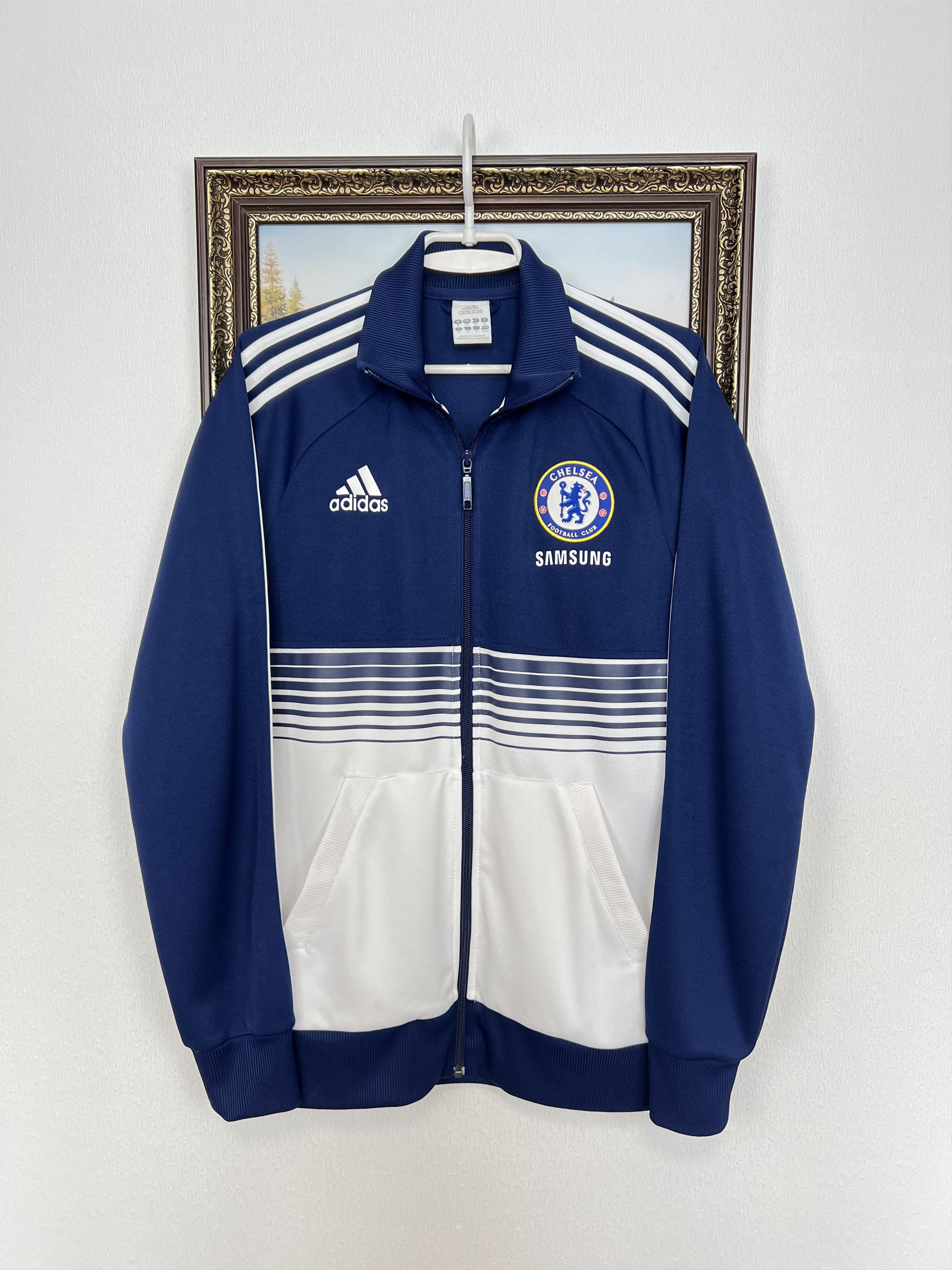 Adidas Vintage Adidas Chelsea Football Jacket Soccer Size US M / EU 48-50 / 2 - 1 Thumbnail
