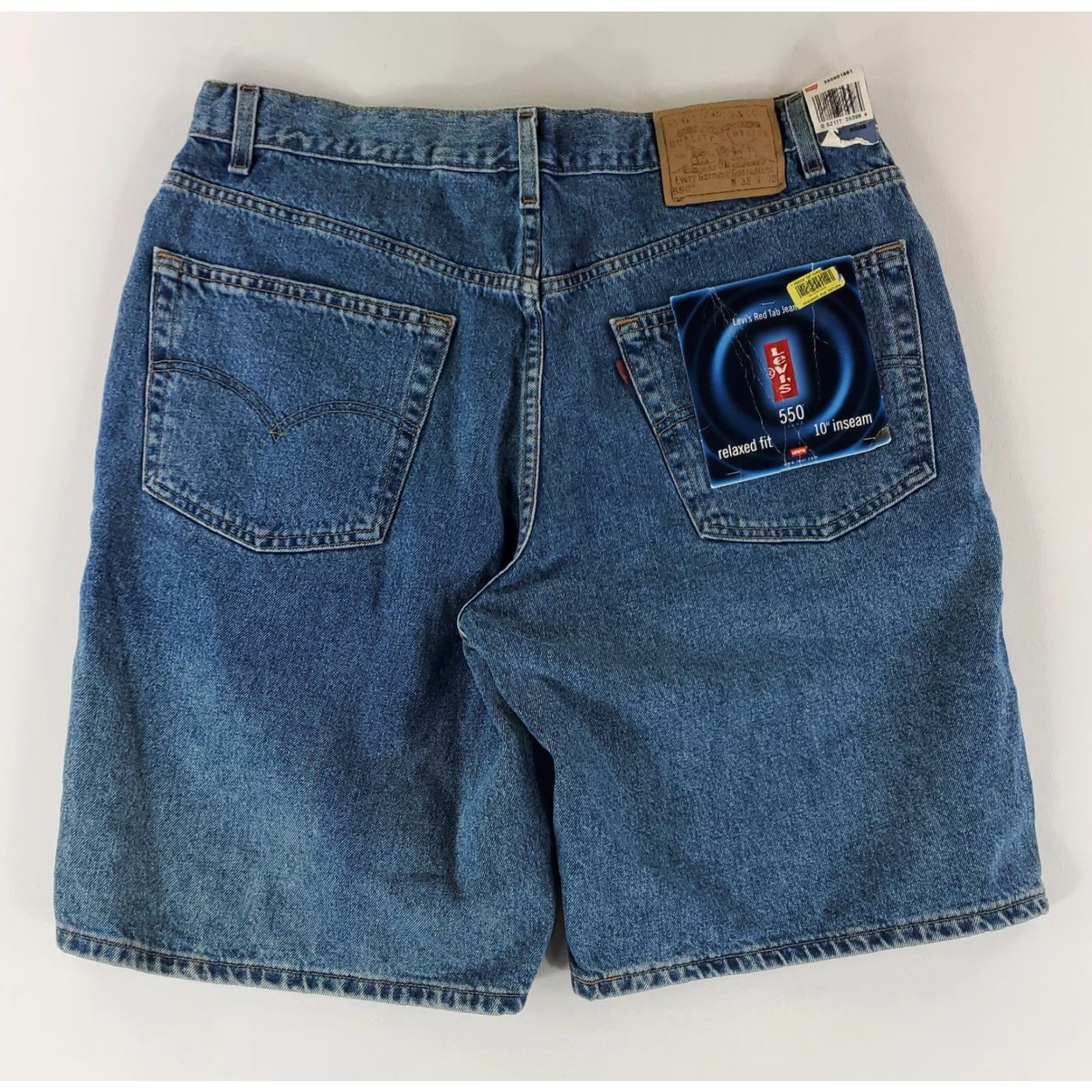Levi's VINTAGE Levi's 550 Jean Shorts Jorts Blue Mens 38 NWT 90s Jean Short Size US 38 / EU 54 - 4 Thumbnail
