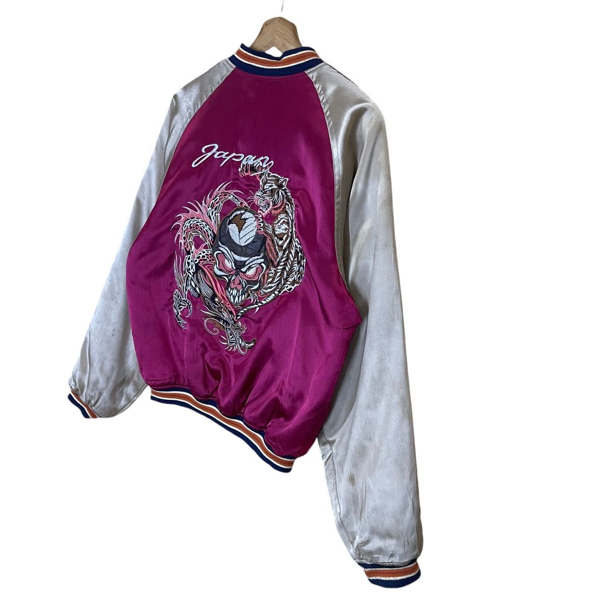 Japanese Brand Sukajan Dragon Embroidered Satin Jacket Size US M / EU 48-50 / 2 - 3 Thumbnail