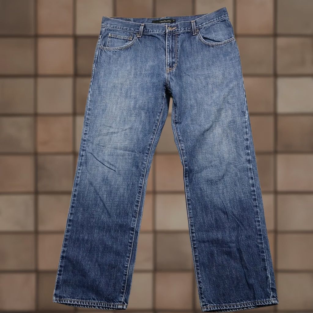 Vintage Calvin Klein Jeans Blue Straight Leg Jeans 38x30 Mens Made in Mexico Denim Size US 38 / EU 54 - 1 Thumbnail