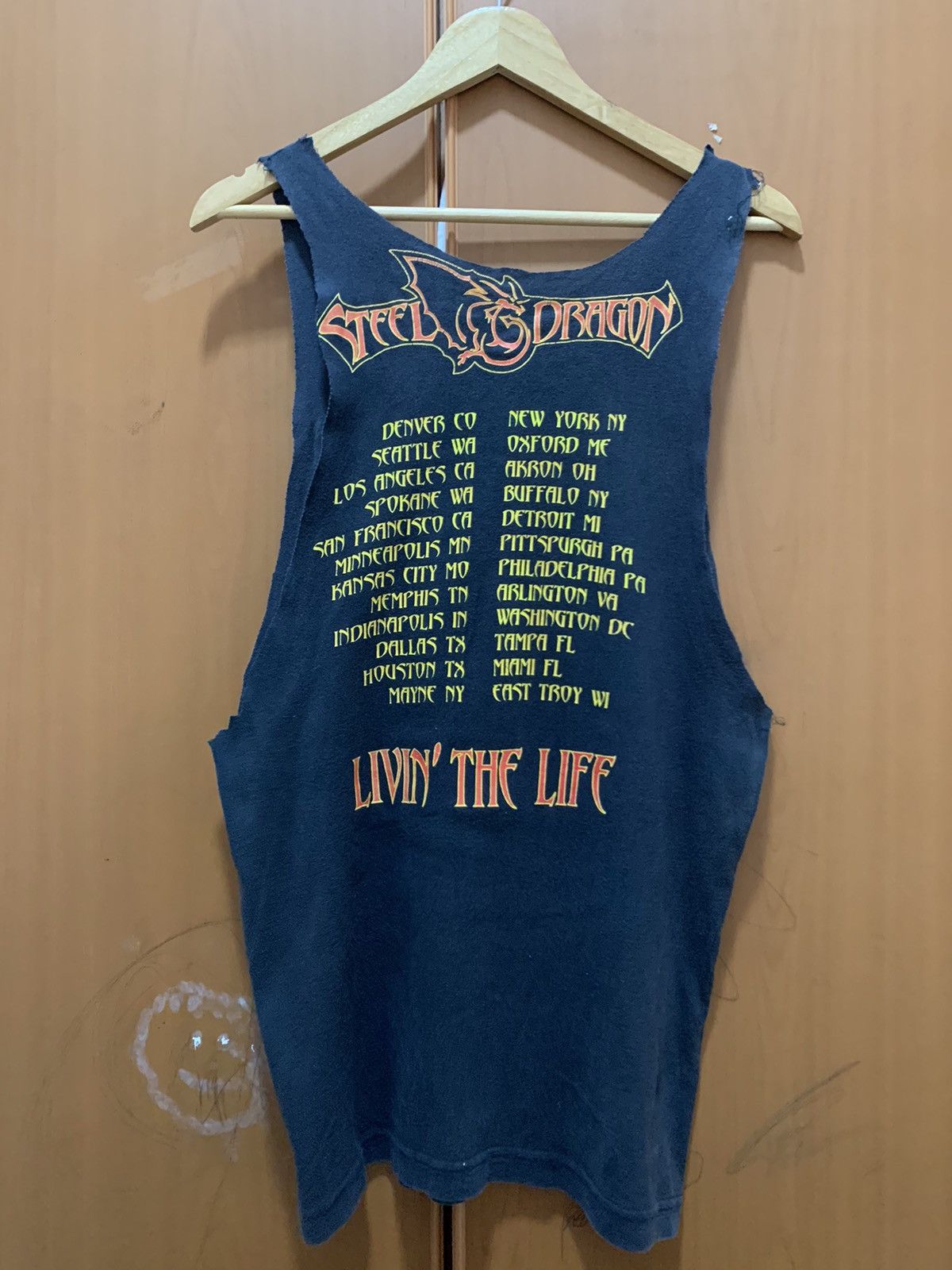 Band Tees Steel Dragon Sleevless Tank Top Size US S / EU 44-46 / 1 - 7 Thumbnail