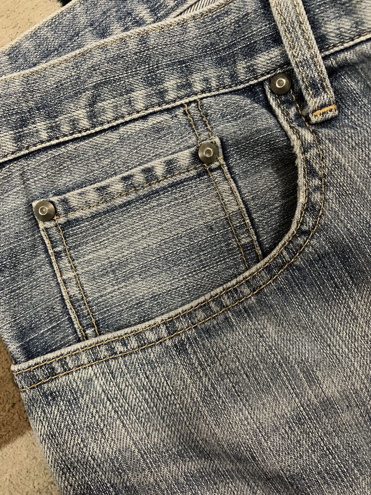 Takeo Kikuchi Vintage Japanese Brand Takeo Kikuchi Blue Washed Baggy Jeans Size US 33 - 6 Thumbnail
