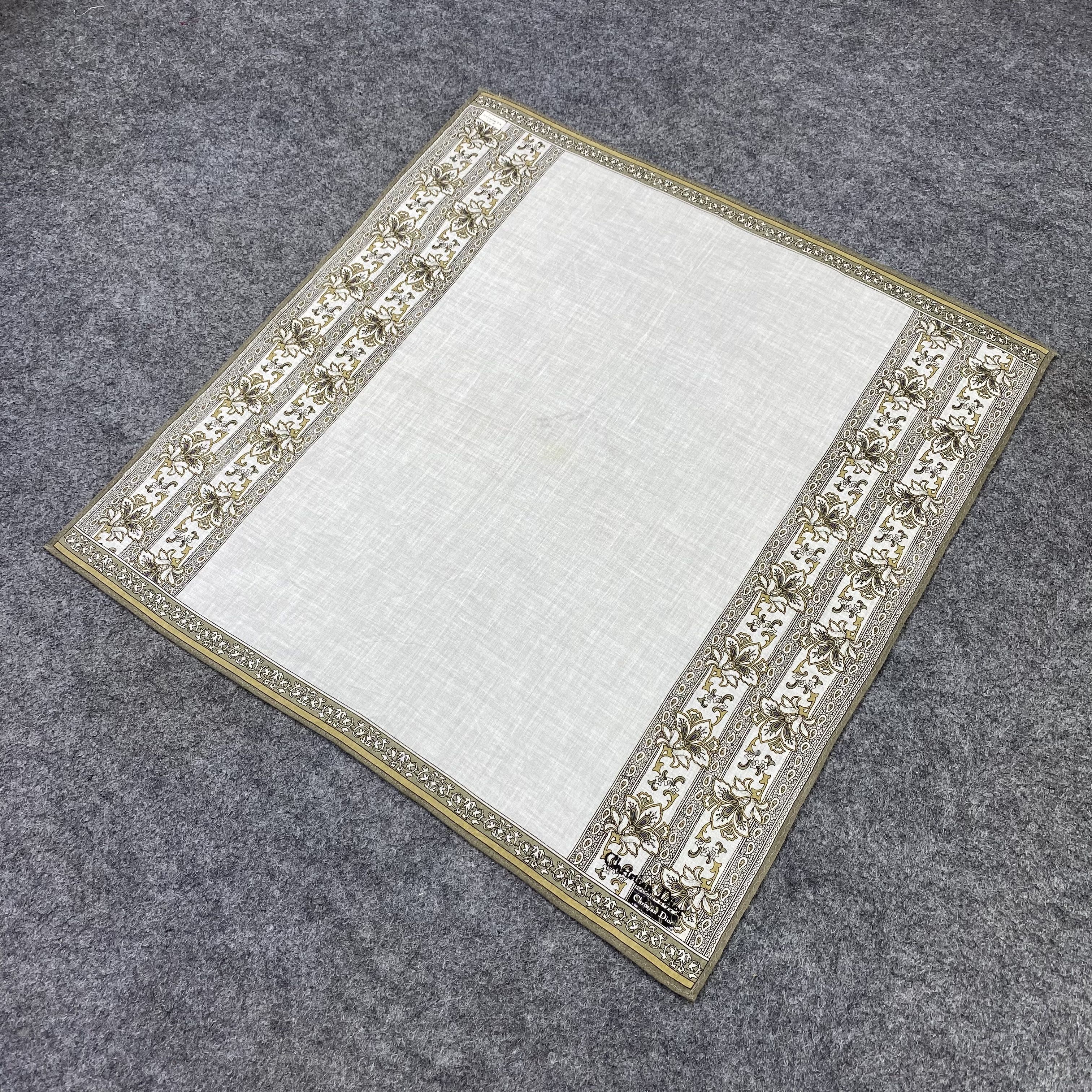 Vintage Christian Dior Handkerchief / Bandana / Neckerchief-B2098 Size ONE SIZE - 4 Thumbnail