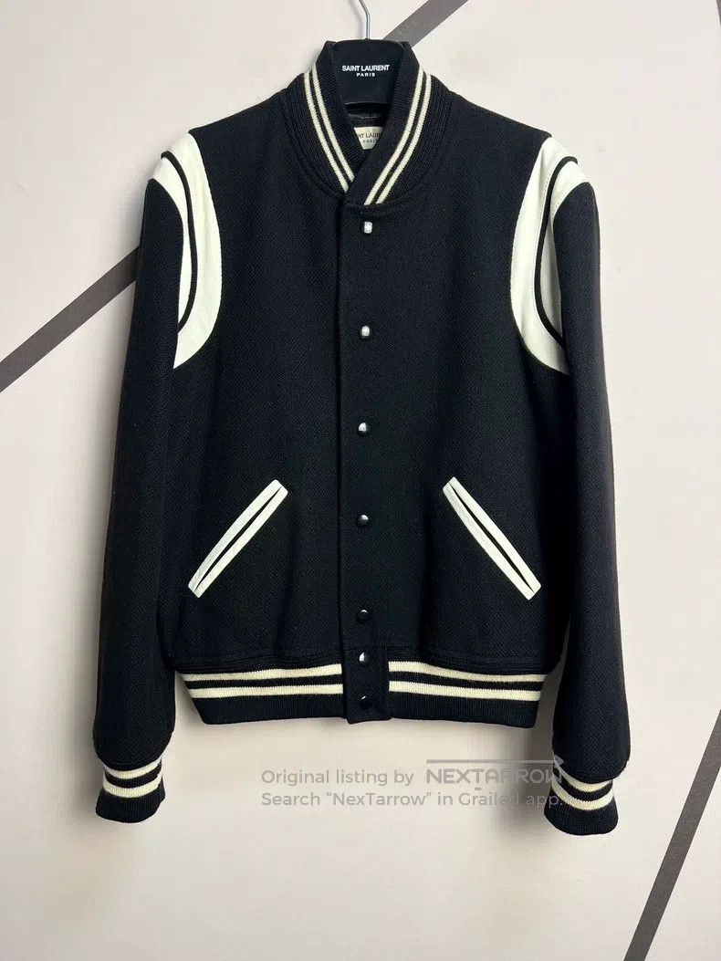 Saint Laurent Paris Saint Laurent Paris Black and White Patched Wool Baseball Size US M / EU 48-50 / 2 - 1 Thumbnail