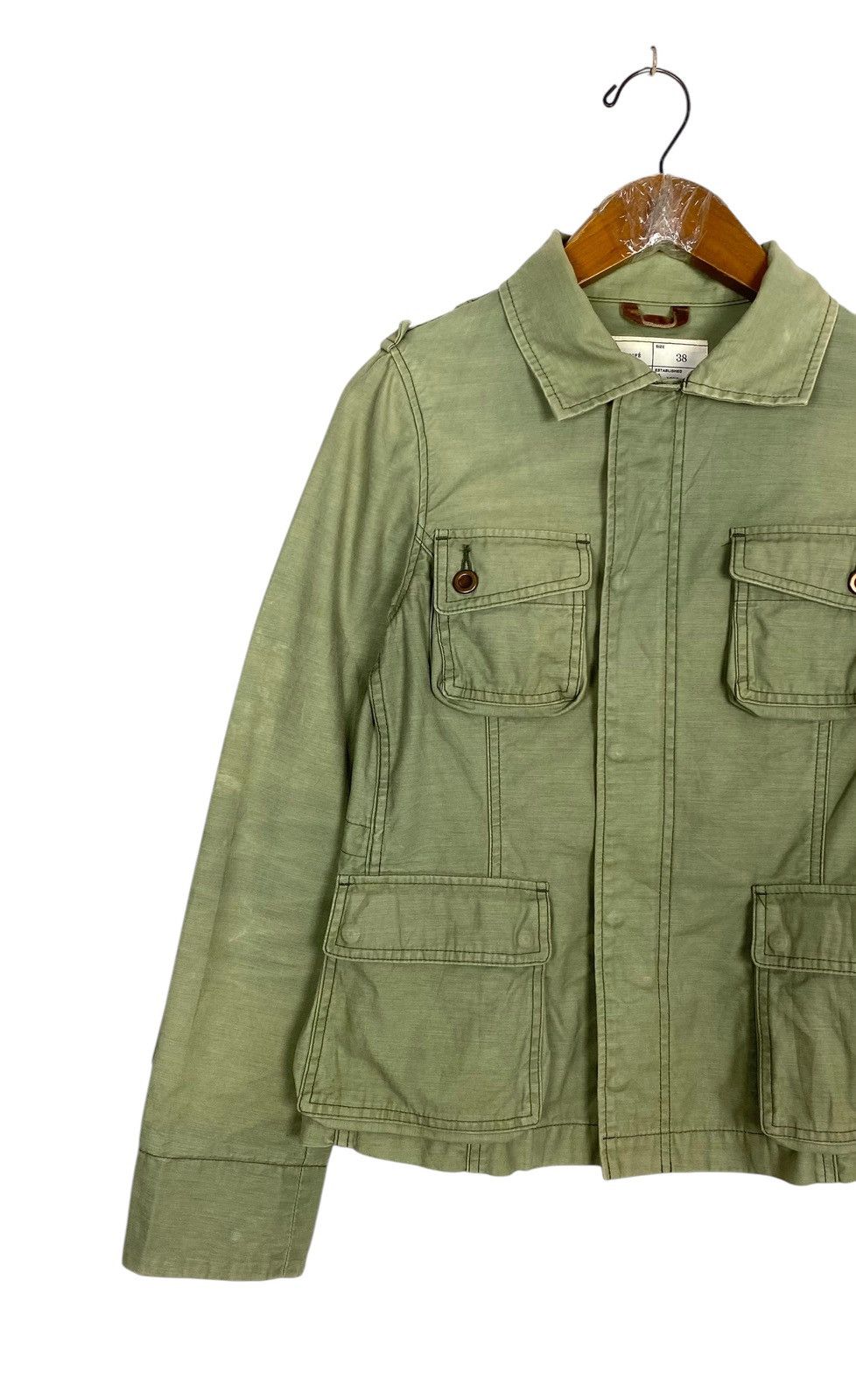 ADAM ET ROPE Rare‼️ Adam Et Rope Military Jacket Made in Japan Size XS / US 0-2 / IT 36-38 - 2 Thumbnail