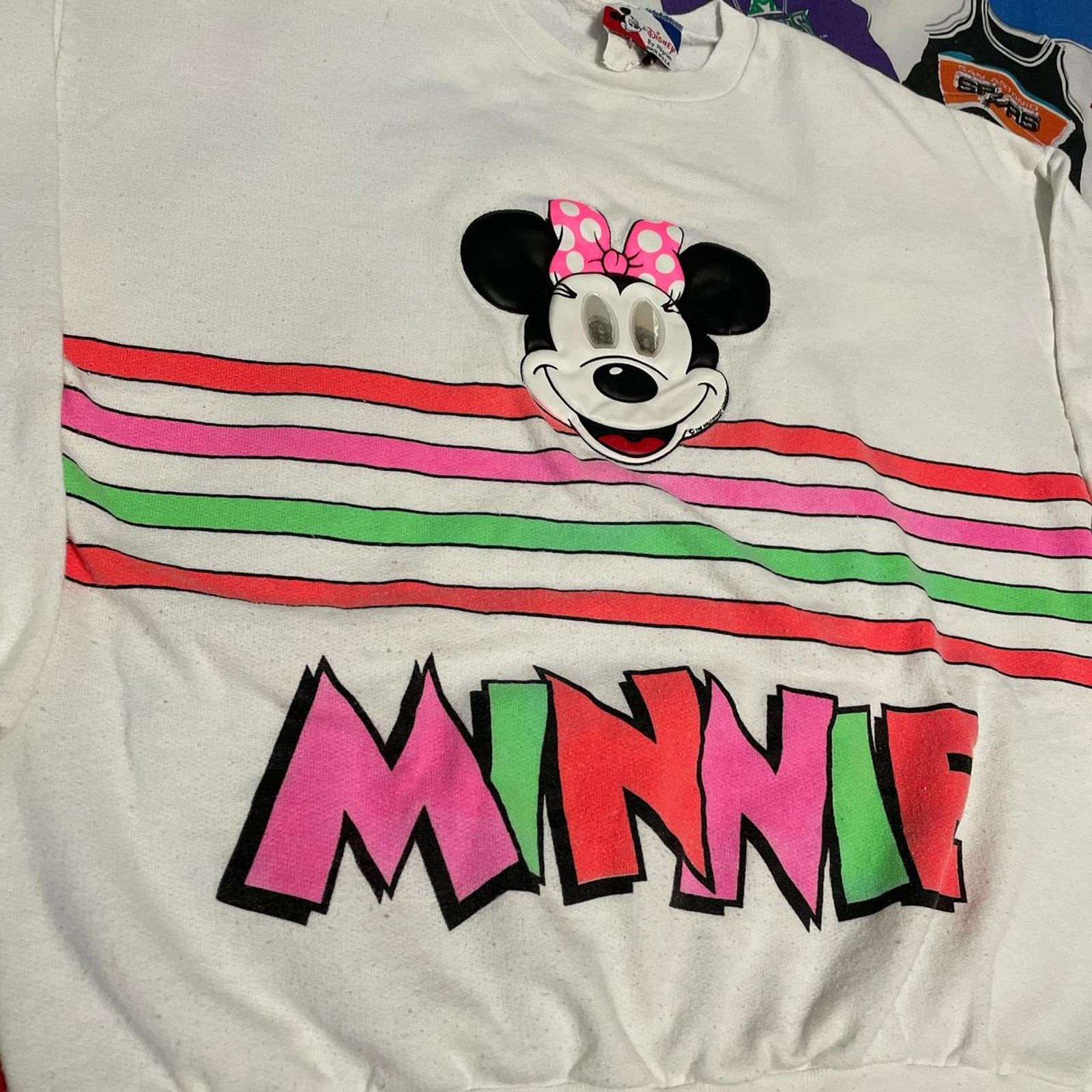 Disney × Mickey Mouse × Vintage Vintage Disney Minnie Mouse Disneyland Cartoon Crewneck Size L / US 10 / IT 46 - 3 Thumbnail