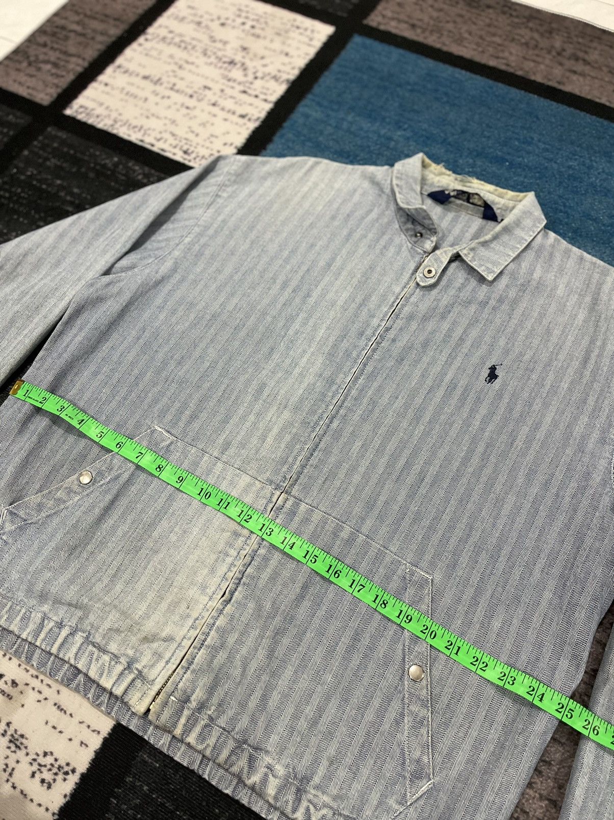 Polo Ralph Lauren Vintage Polo Ralph Lauren Distressed Zipper Jacket Size US L / EU 52-54 / 3 - 15 Thumbnail