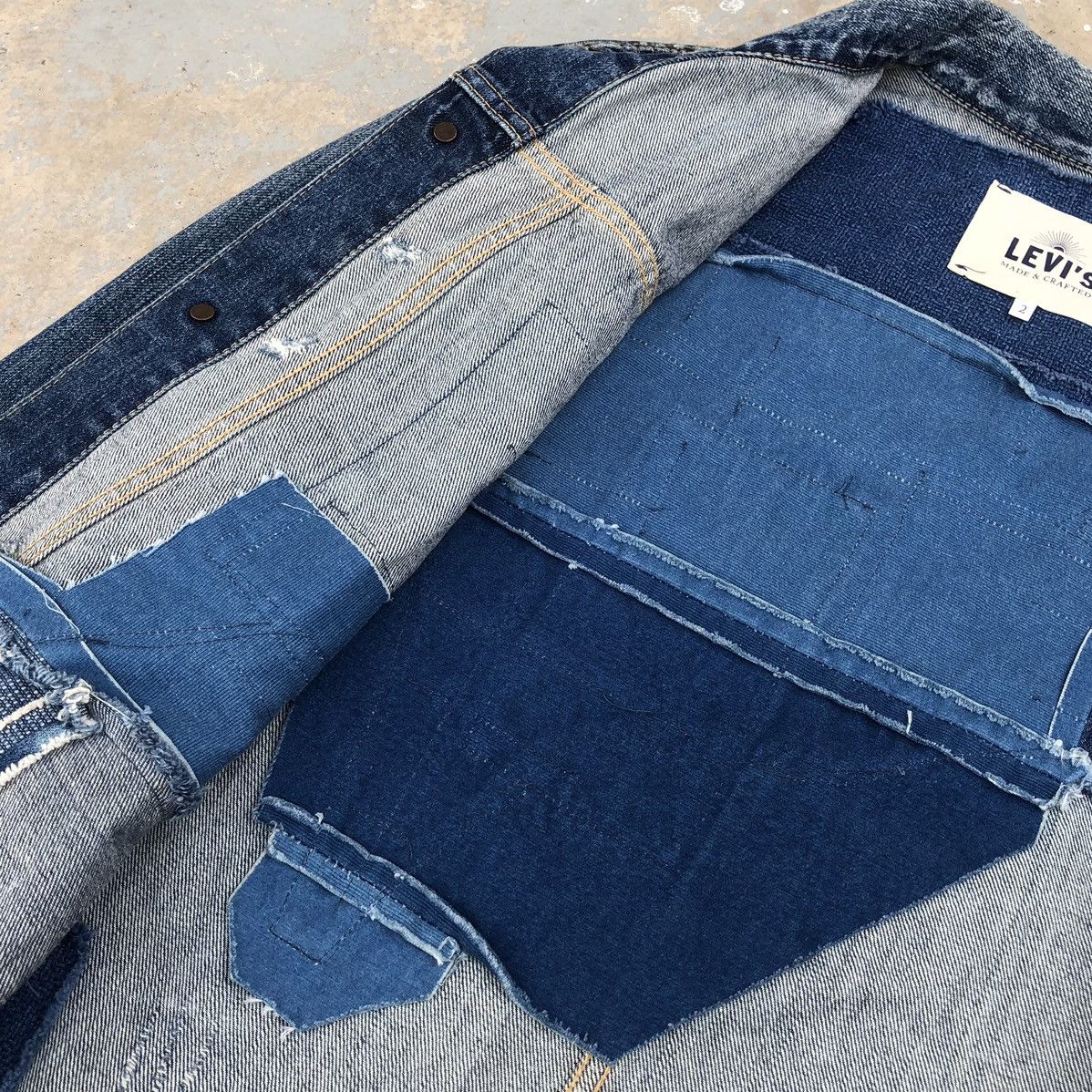 Levi's Made & Crafted Levis Made & Crafted Type IV Trucker Boro Made In Japan 🇯🇵 Size US M / EU 48-50 / 2 - 14 Thumbnail