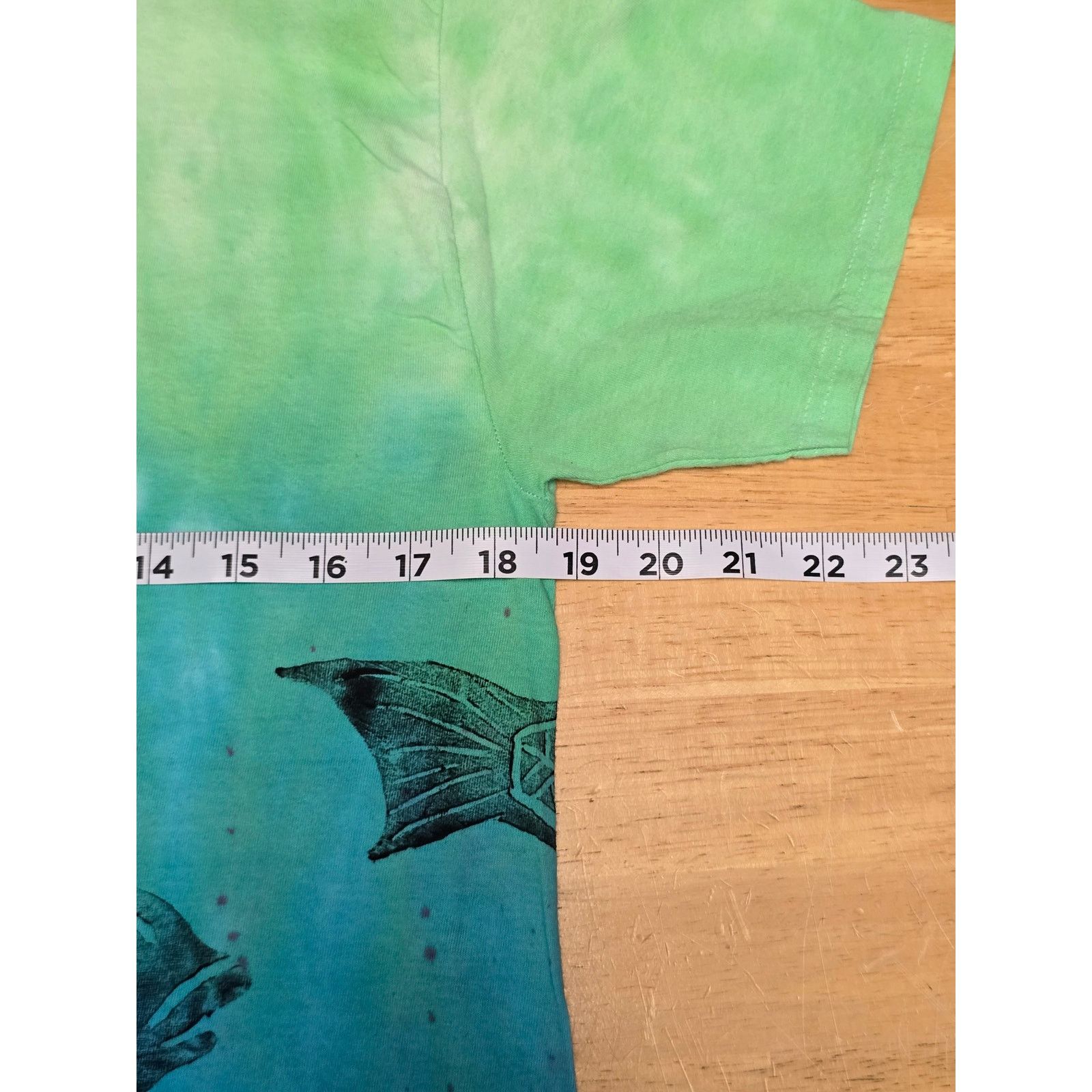 Hanes Fish Tie Dye Shirt Wrap Around Graphic Tee Hanes Colorful M Size US M / EU 48-50 / 2 - 7 Thumbnail