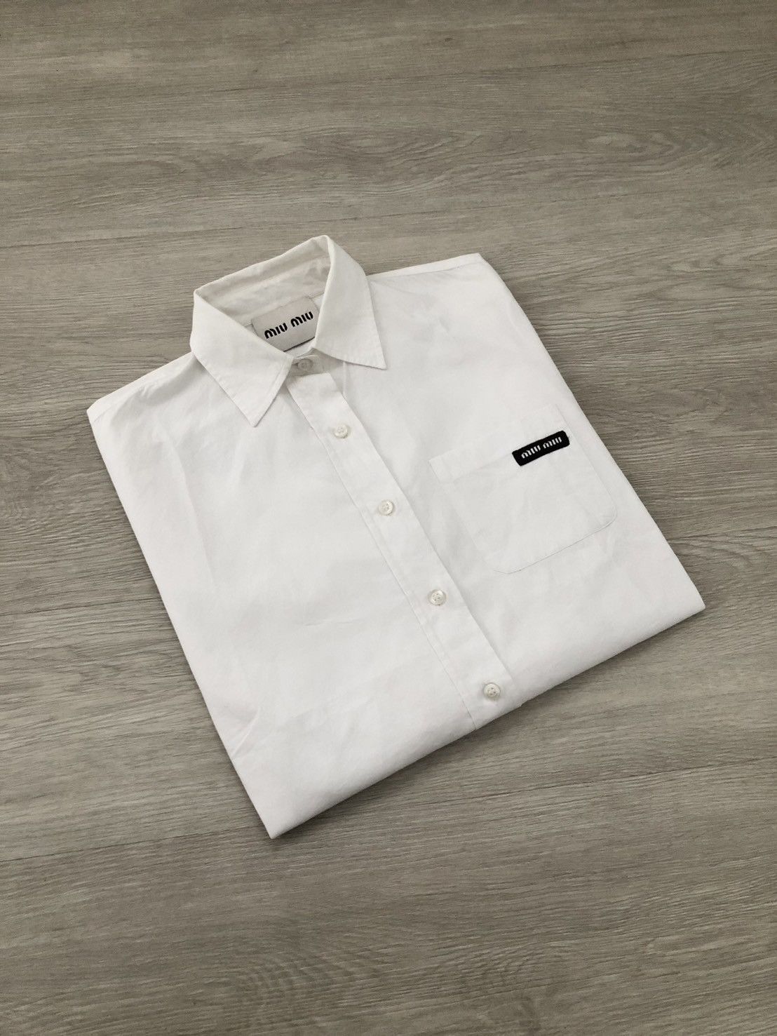 Miu Miu Miu Miu POPLIN SHIRT Size US S / EU 44-46 / 1 - 1 Thumbnail