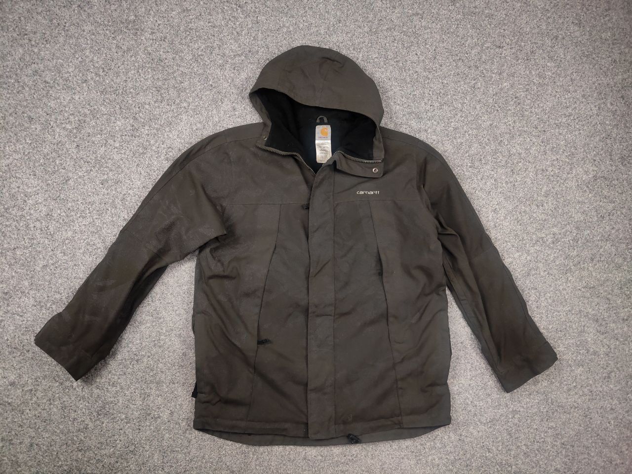 Carhartt Carhartt Vintage camo green reflective Hooded Fleece Jacket Size US M / EU 48-50 / 2 - 2 Thumbnail