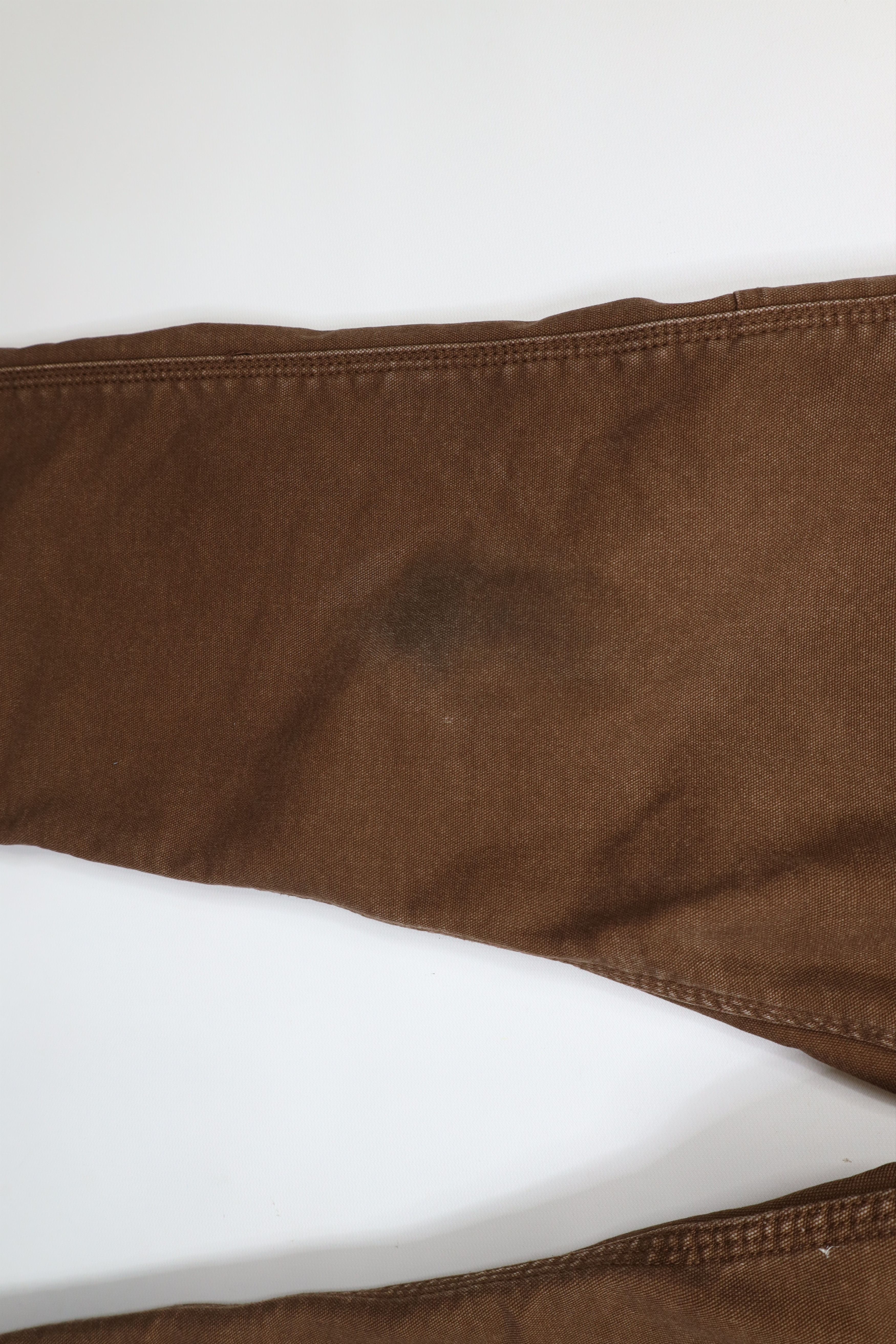 Vintage Vintage Streetwear Fleece Lined Canvas Dungaree Pants Brown Size US 36 / EU 52 - 7 Thumbnail