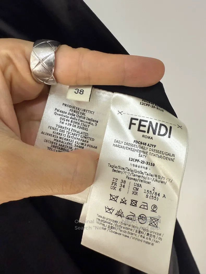Fendi Fendi Silk and Wool Blend Vest Suit Dress Size XXS / US 00 / IT 34 - 6 Thumbnail