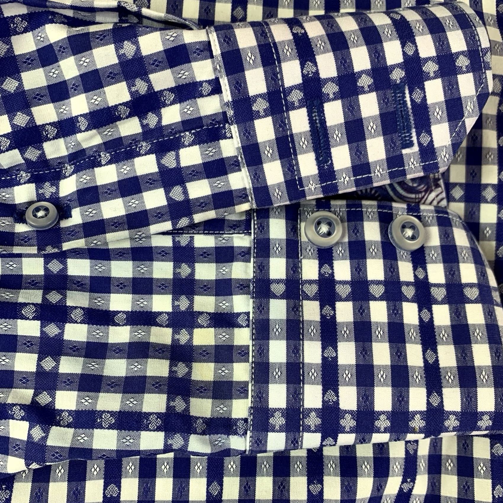 Robert Graham Robert Graham Button-Up Shirt Men L Gingham Blue Lightweight Collared Button-Up Womens? No, Men’s Regular Fit Size US L / EU 52-54 / 3 - 4 Thumbnail