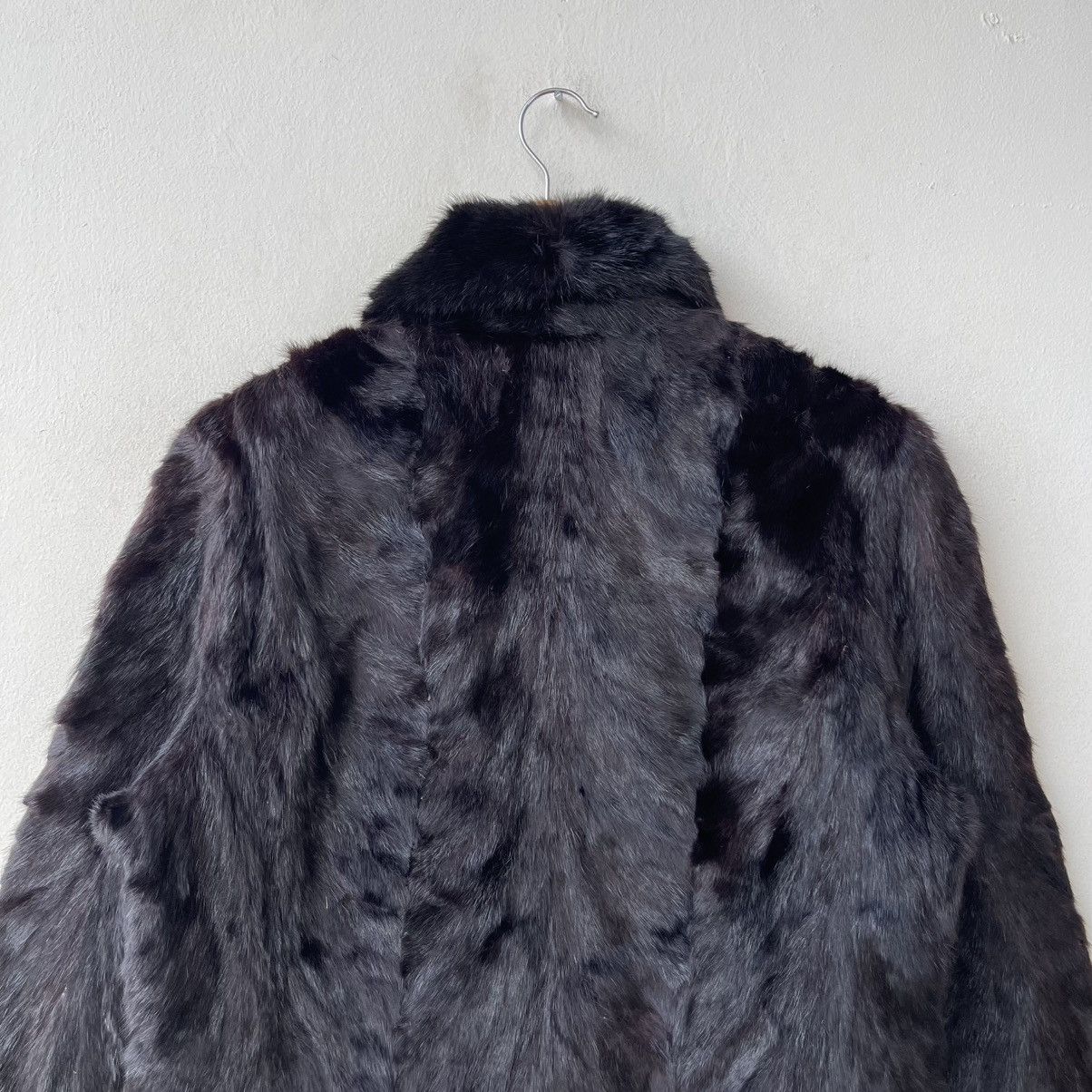 Vintage Real Mink Fur Zip-Up Blouson - Glossy Black (Vintage) Size US M / EU 48-50 / 2 - 10 Thumbnail
