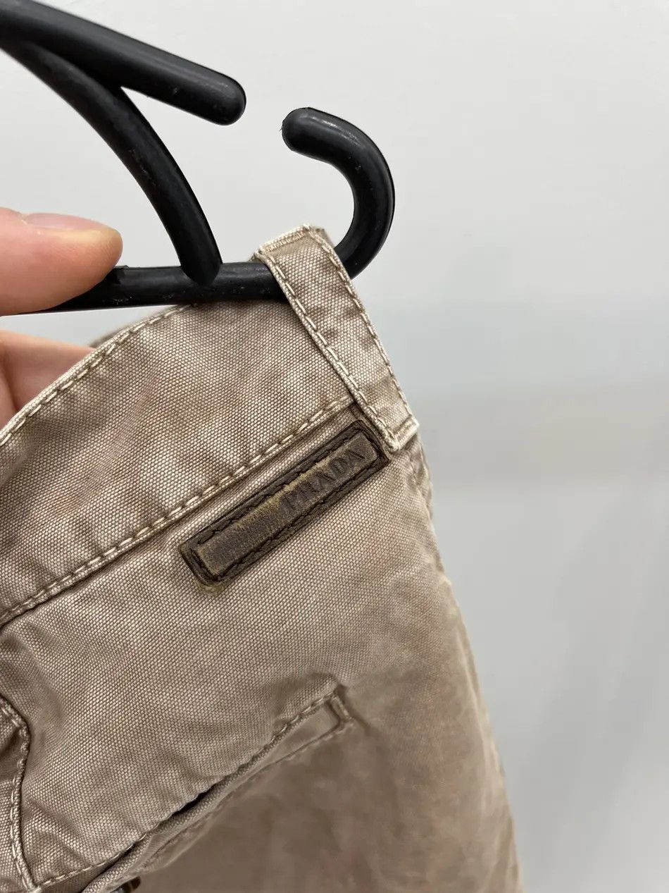 Prada Prada Brown Leather Label Shorts Size US 30 / EU 46 - 3 Thumbnail