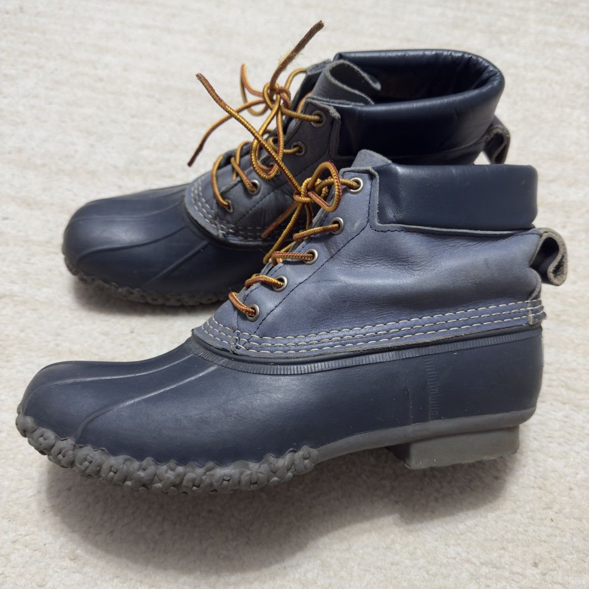 L.L. Bean Vintage Bean Boots By LL Bean Duck Rubber Blue Men's 11 M Size US 11 / EU 44 - 1 Thumbnail