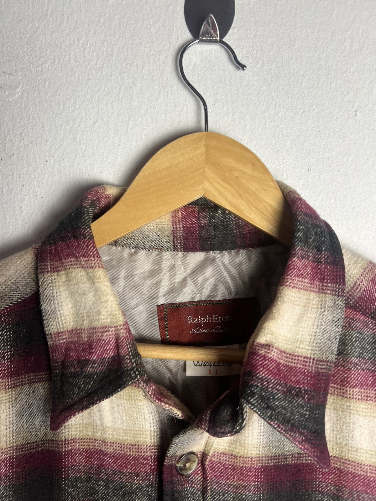 Vintage Ralph Eton Vintage Quilt Plaid Flannel Jacket Size US L / EU 52-54 / 3 - 6 Thumbnail