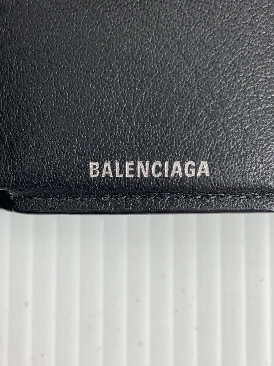 Balenciaga Sheepskin Tri-Fold Wallet Black