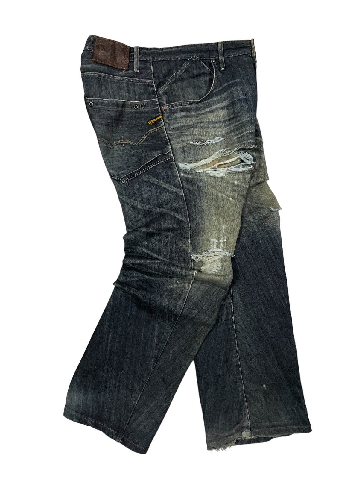 Edwin Vtg Edwin E-Function Mud Wash Camo Lining Ripped Baggy Jeans Size US 36 / EU 52 - 2 Thumbnail
