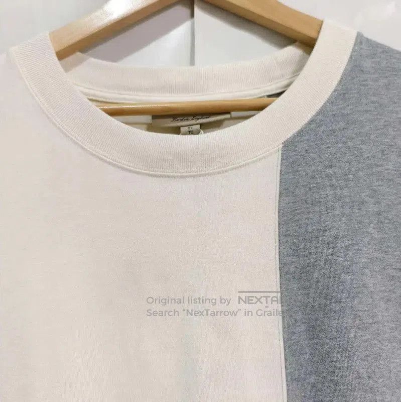 Burberry Colorblock Cotton Long Sleeve T-Shirt.
