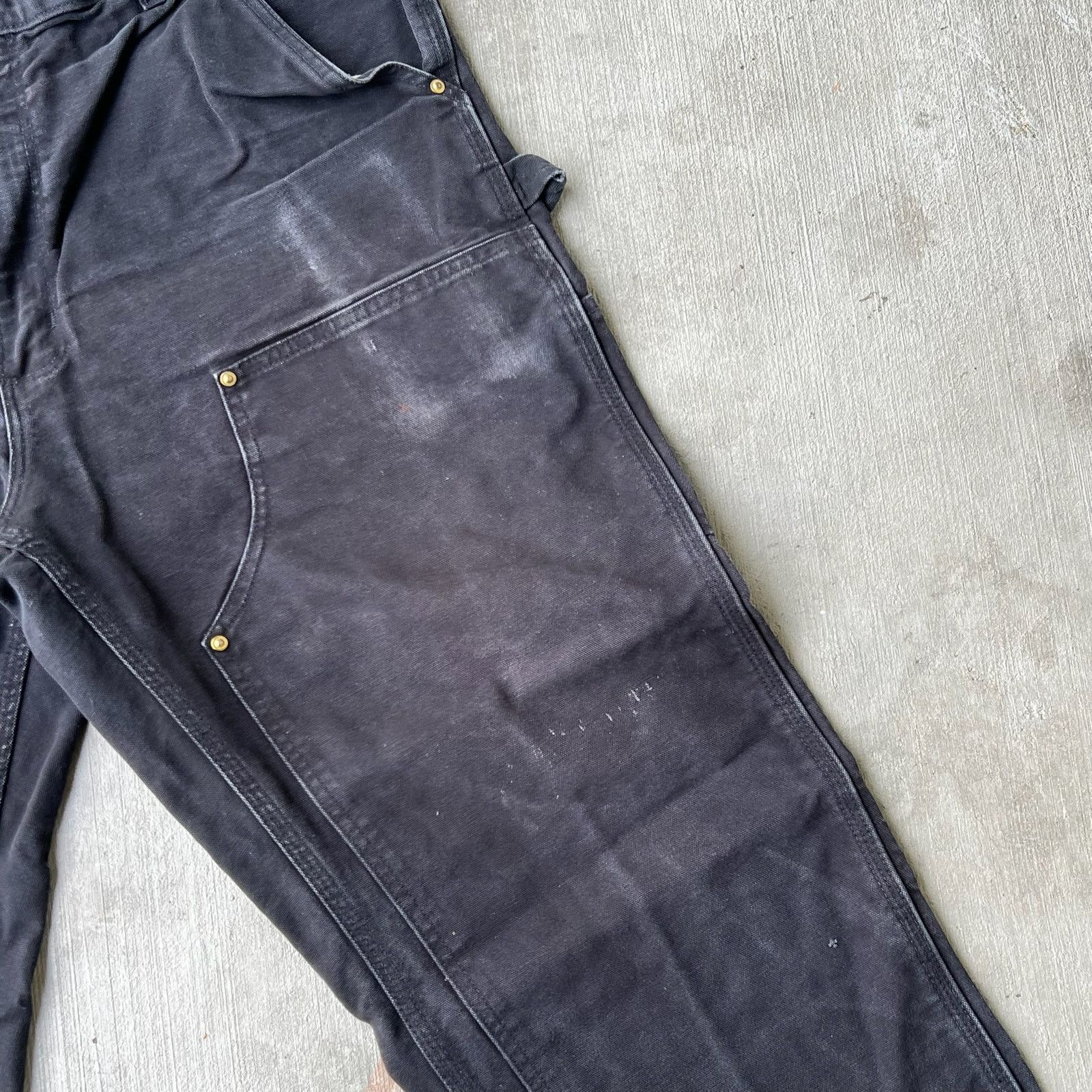 Carhartt × Vintage Carhartt black double knee work wear carpenter pants Size US 34 / EU 50 - 6 Thumbnail