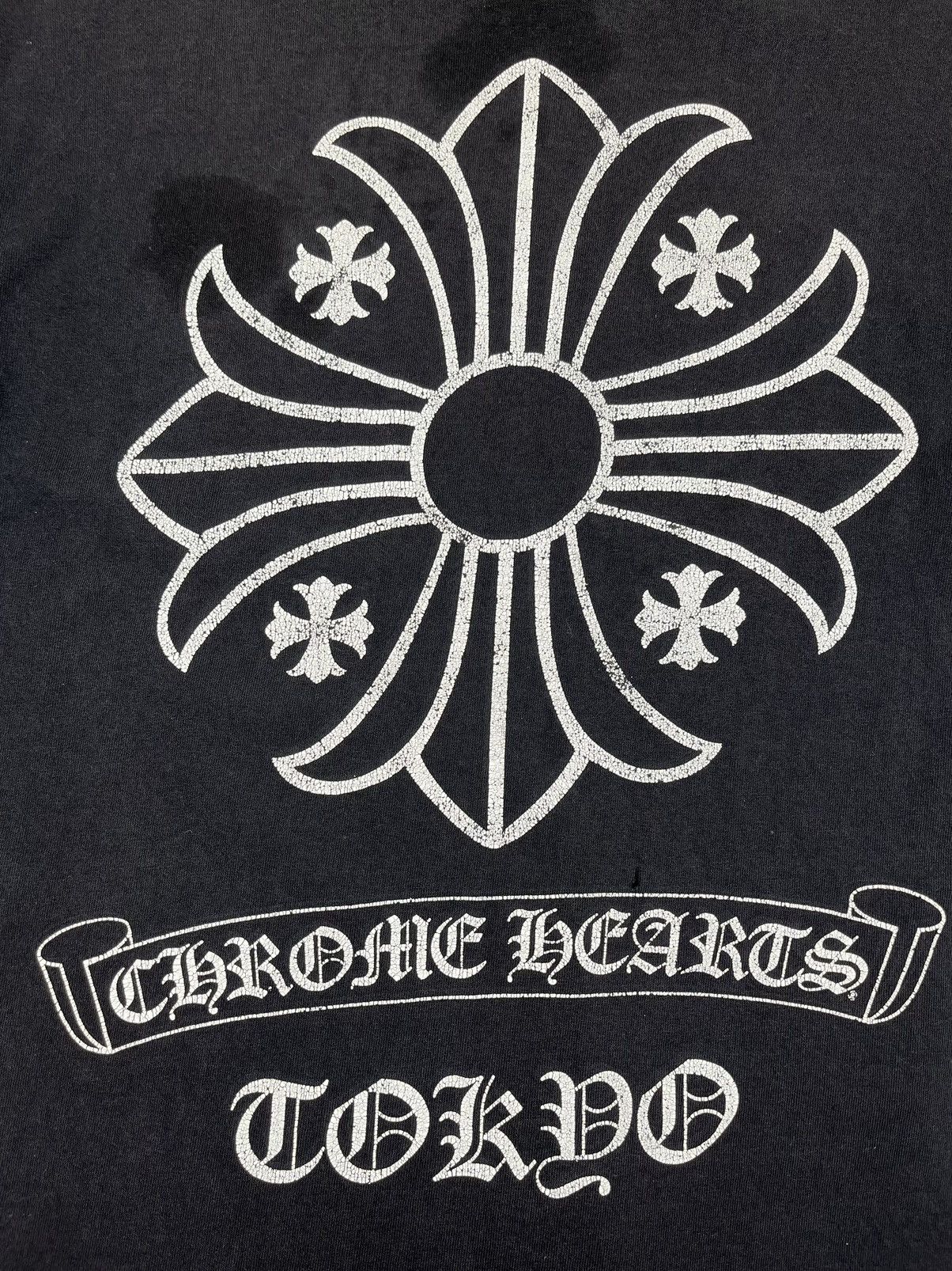 Chrome Hearts Chrome Hearts Tokyo Plus Cross Print Pocket Tshirt Thrashed Size US M / EU 48-50 / 2 - 3 Thumbnail