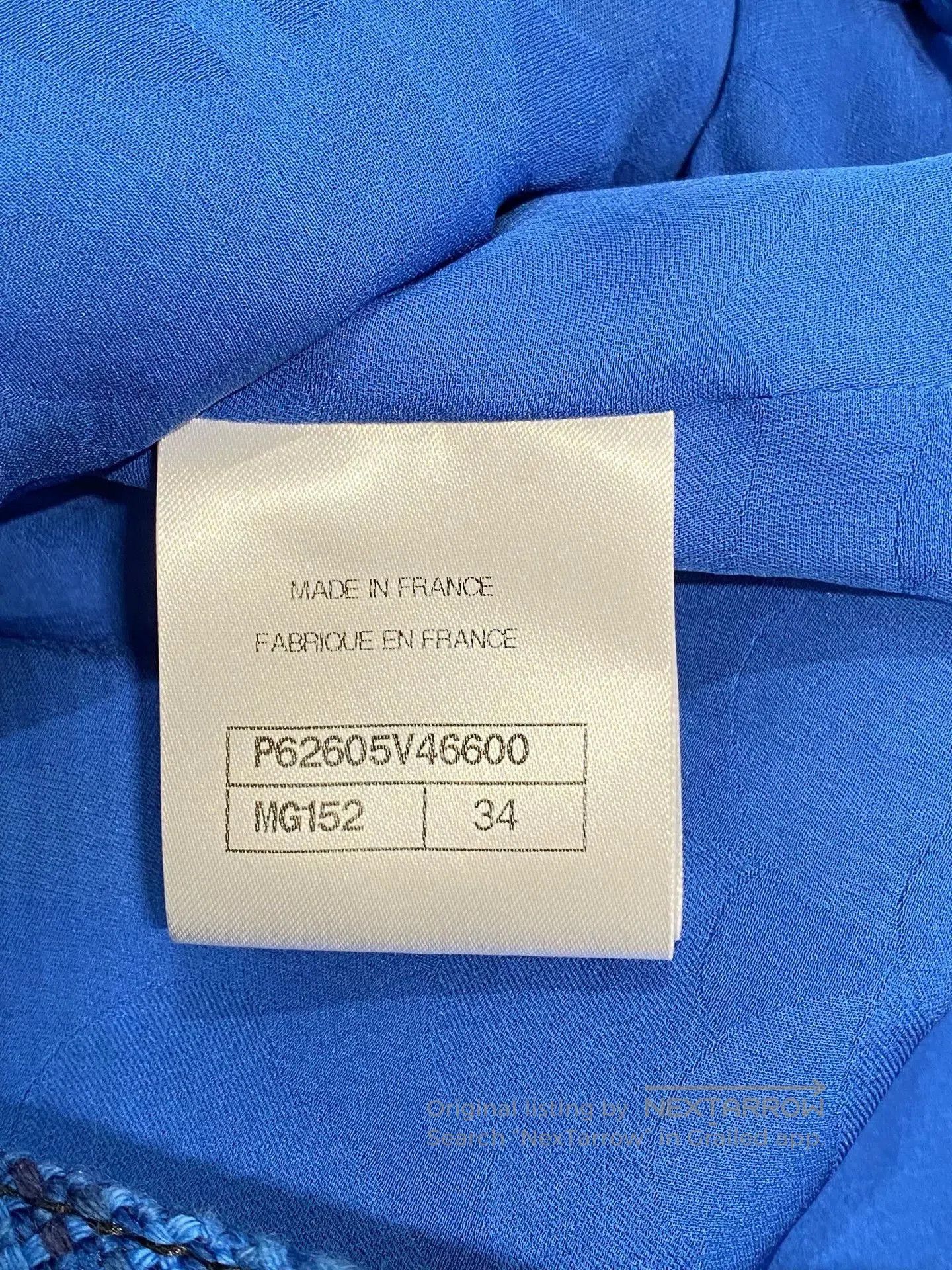 Chanel Chanel 2020 Blue Six-Pocket Jacket. Size US S / EU 44-46 / 1 - 4 Thumbnail