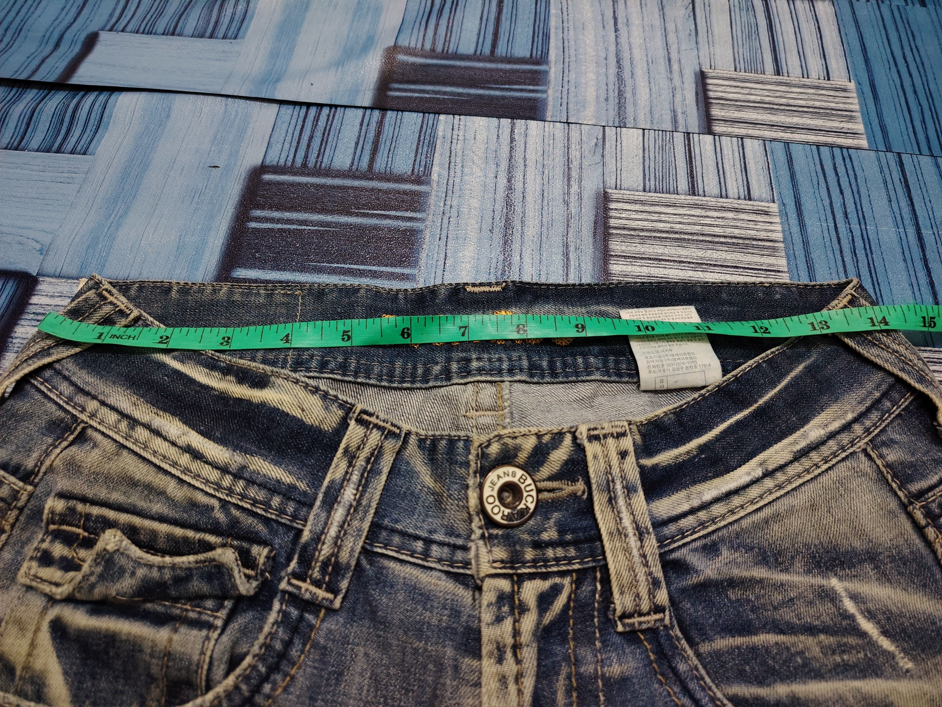 Hysteric Glamour 💥Thrashed💥 90s Buckaroo Flared Jeans Distressed Bootcut Size US 28 / EU 44 - 25 Thumbnail