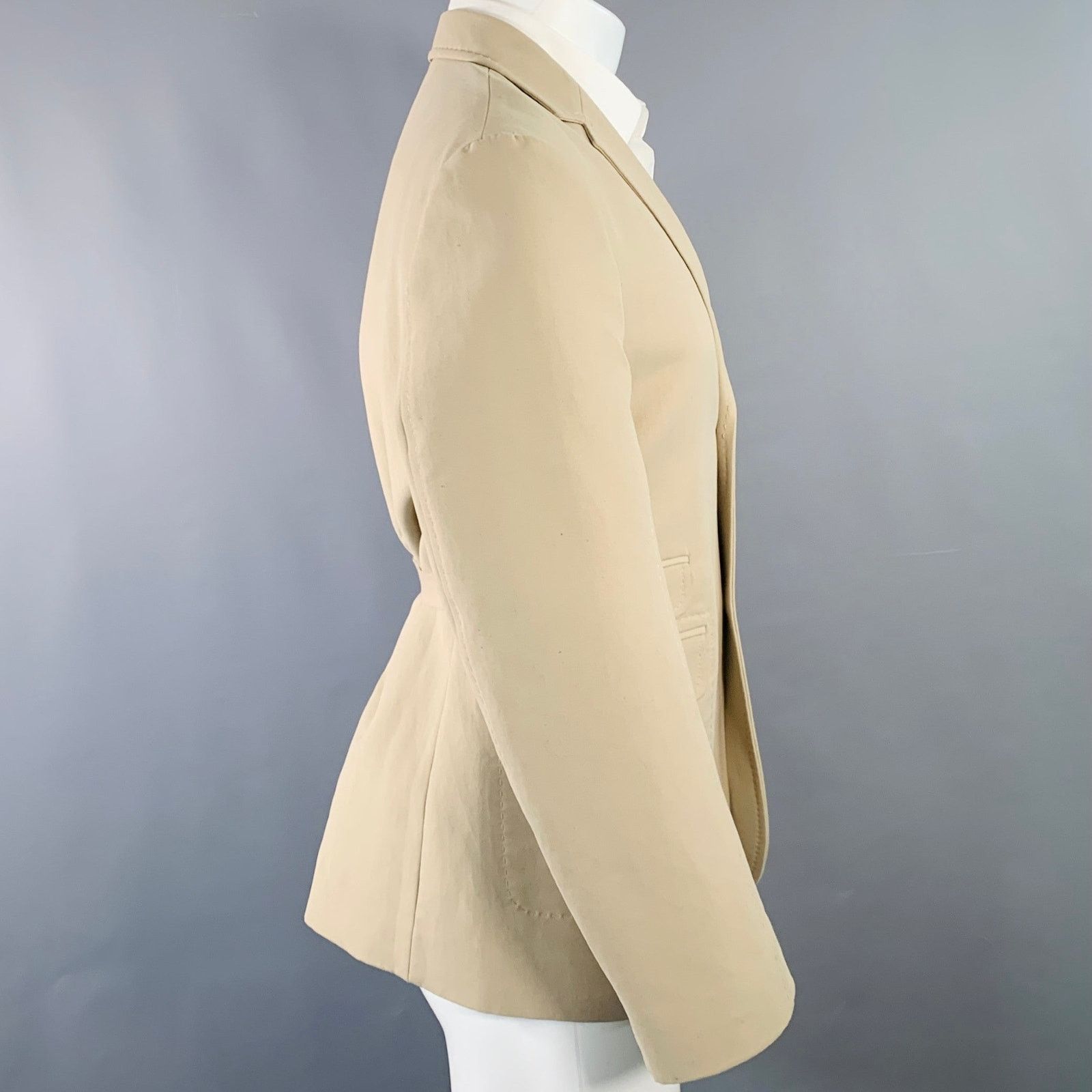 Jacquemus JACQUEMUS LE CHOUCHOU Beige Cotton Notch Lapel Sport Coat Size 40R - 2 Thumbnail