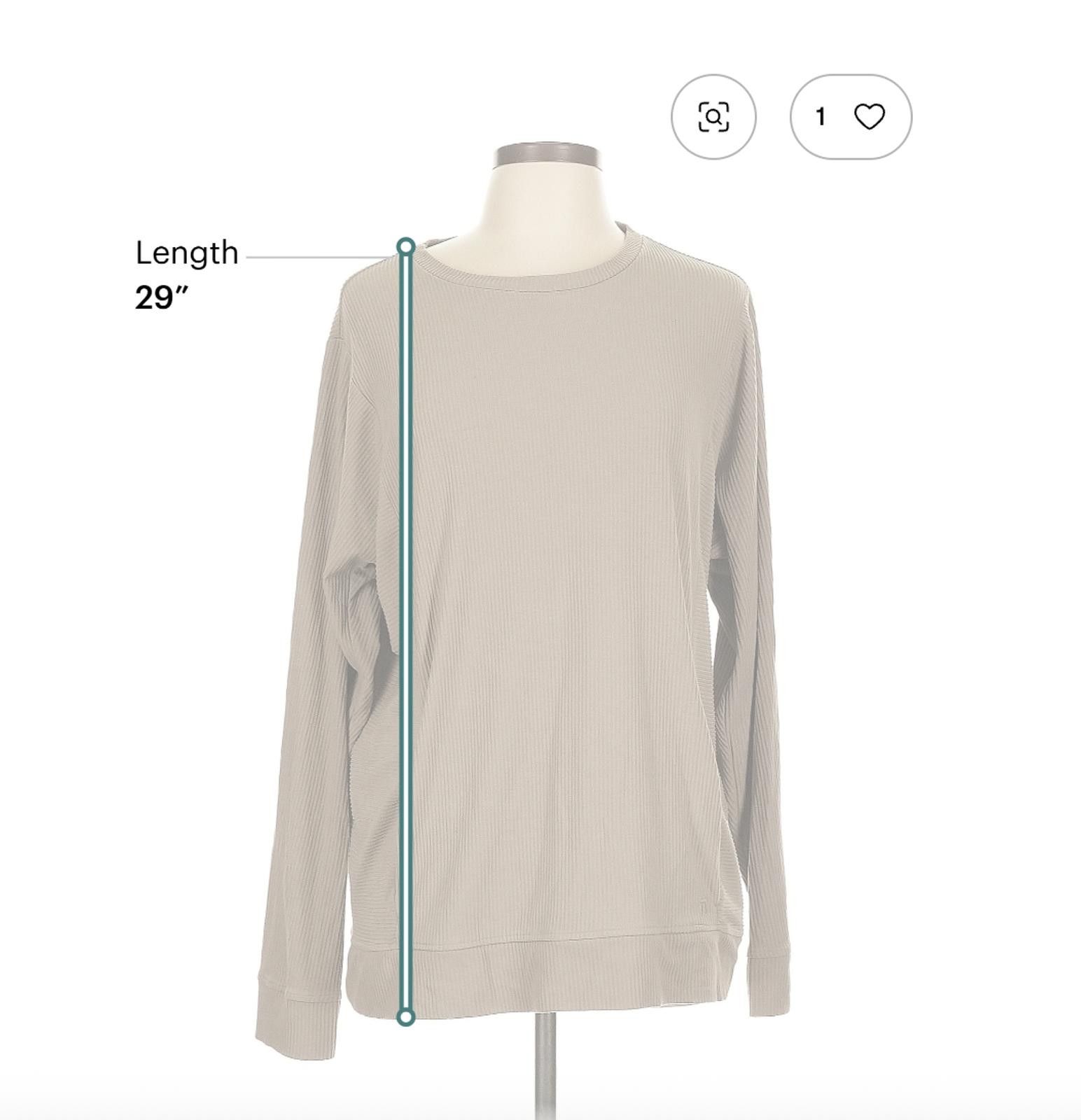 Other Tommy John Size L Long Sleeve T-Shirt Tan Size L / US 10 / IT 46 - 4 Thumbnail
