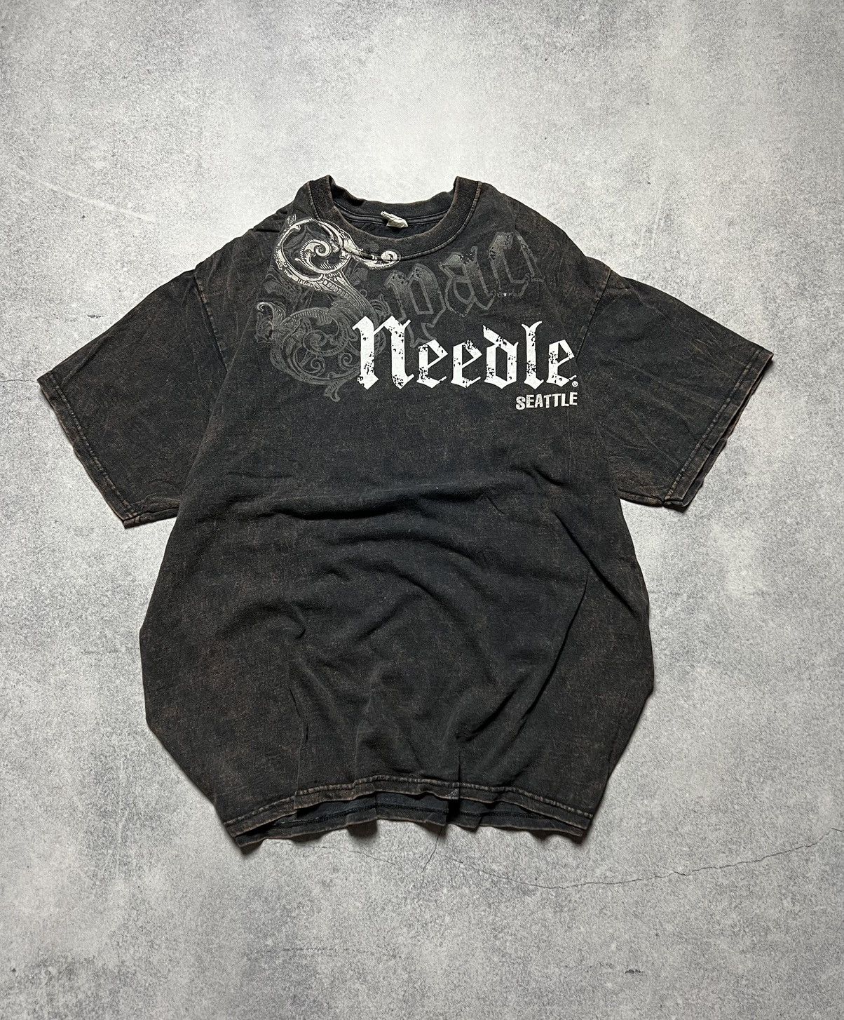 Vintage Vintage Affliction Style Gothic Y2K Rick Owens Style Alt Tee Size US XL / EU 56 / 4 - 1 Thumbnail
