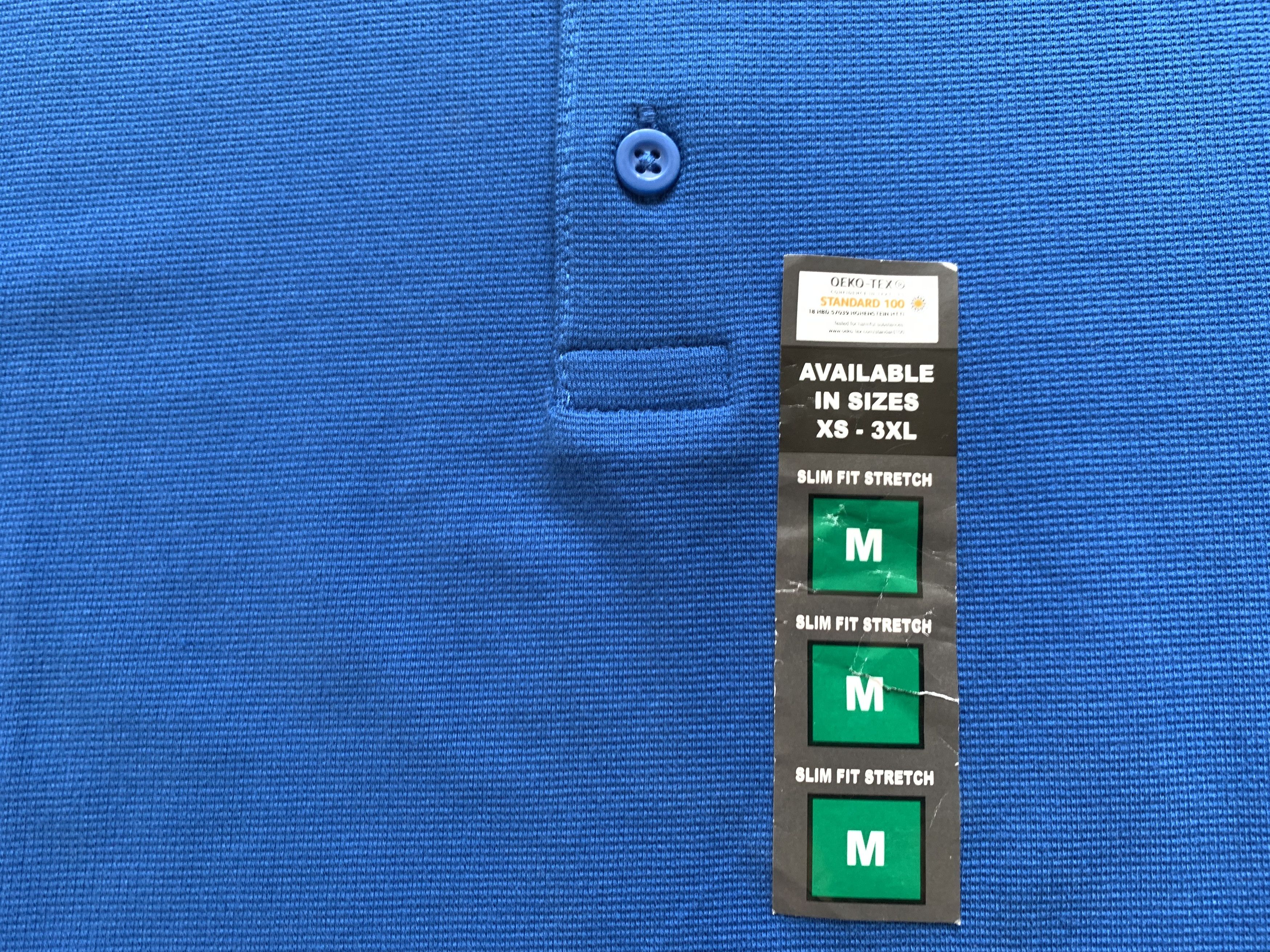 Primark Primark Basic Blue Cotton Polo T Shirt Size US M / EU 48-50 / 2 - 5 Thumbnail