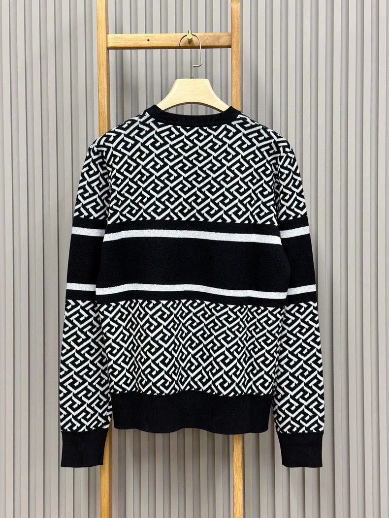 Versace Versace Black and white color-blocked Medusa crewneck card Size US L / EU 52-54 / 3 - 2 Thumbnail